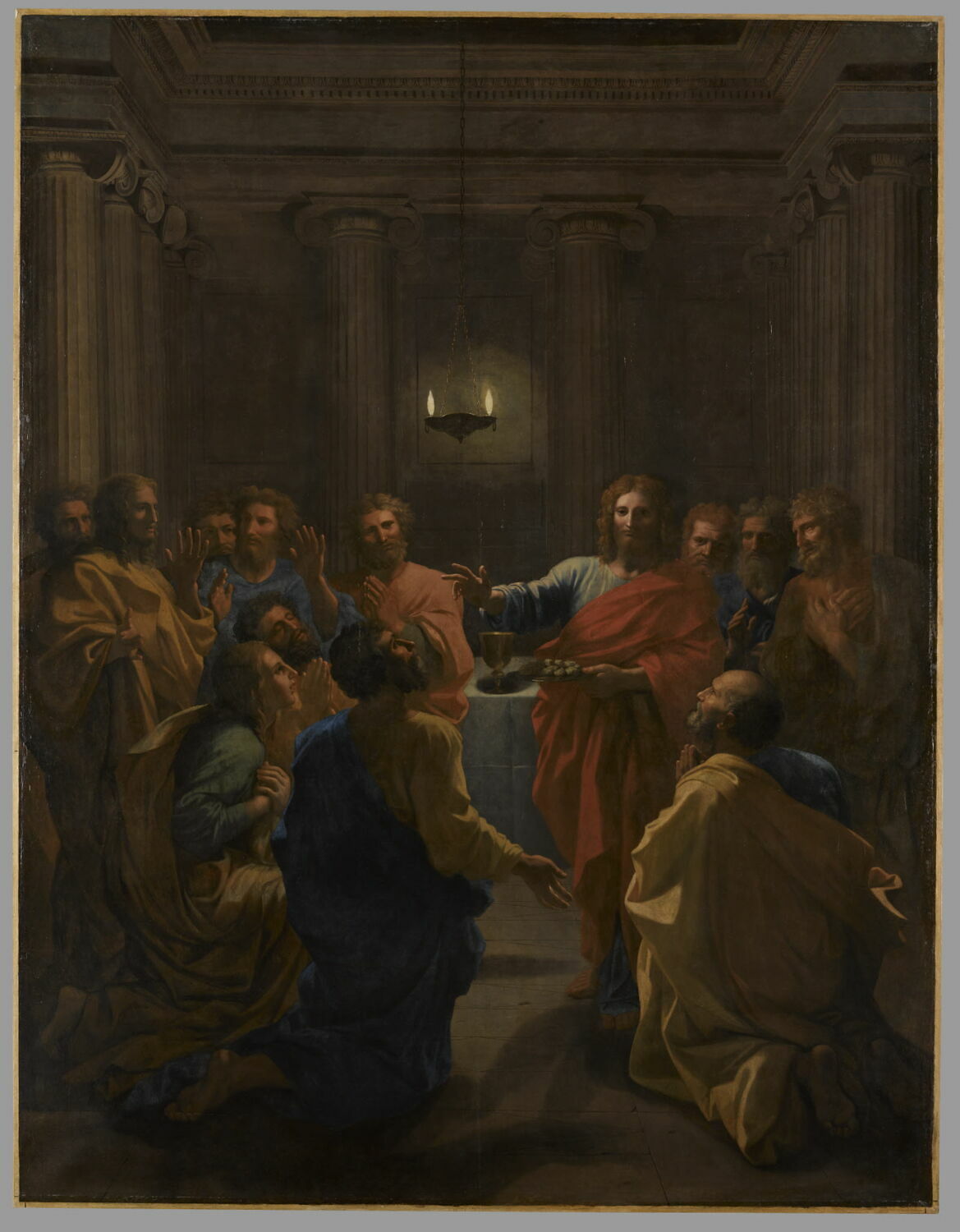 Jésus Christ instituant l'Eucharistie, Poussin, Nicolas, 2e quart du XVIIe siècle (1641)