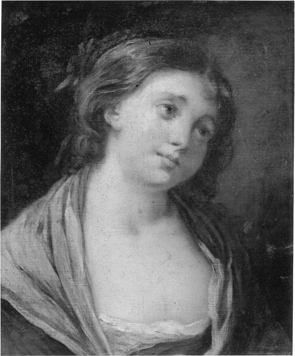 Tête de jeune fille., Greuze, Jean-Baptiste, XVIIIe siècle (1700 - 1800)