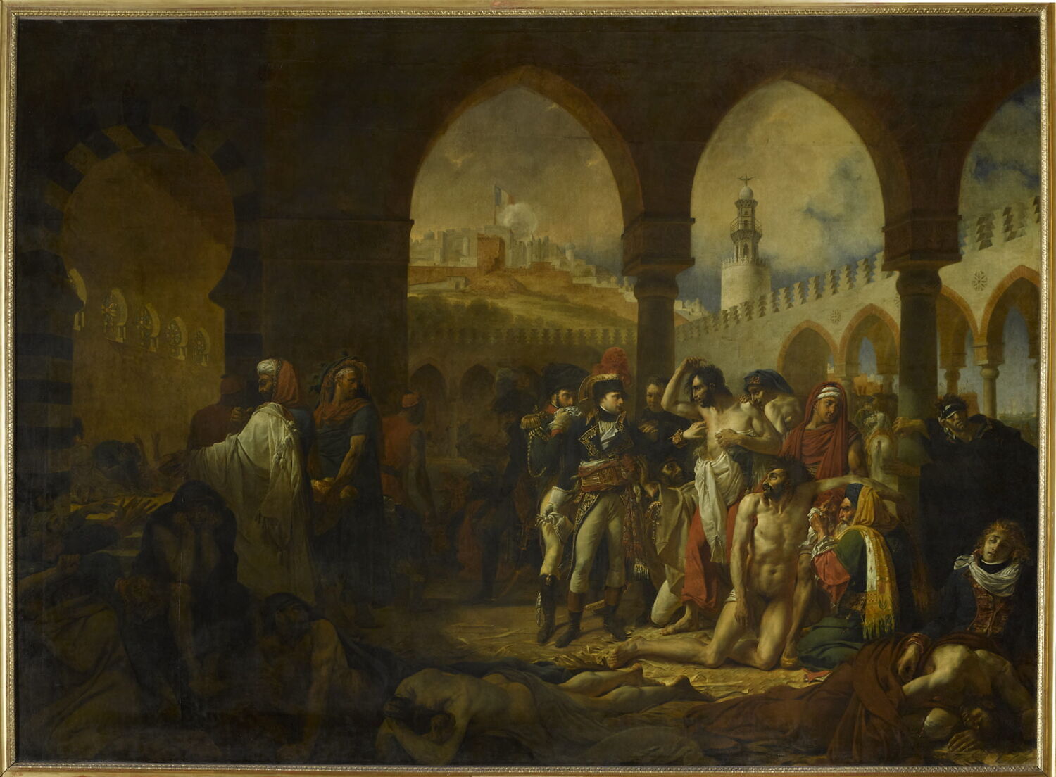 Bonaparte visitant les pestiférés de Jaffa, Antoine-Jean Gros