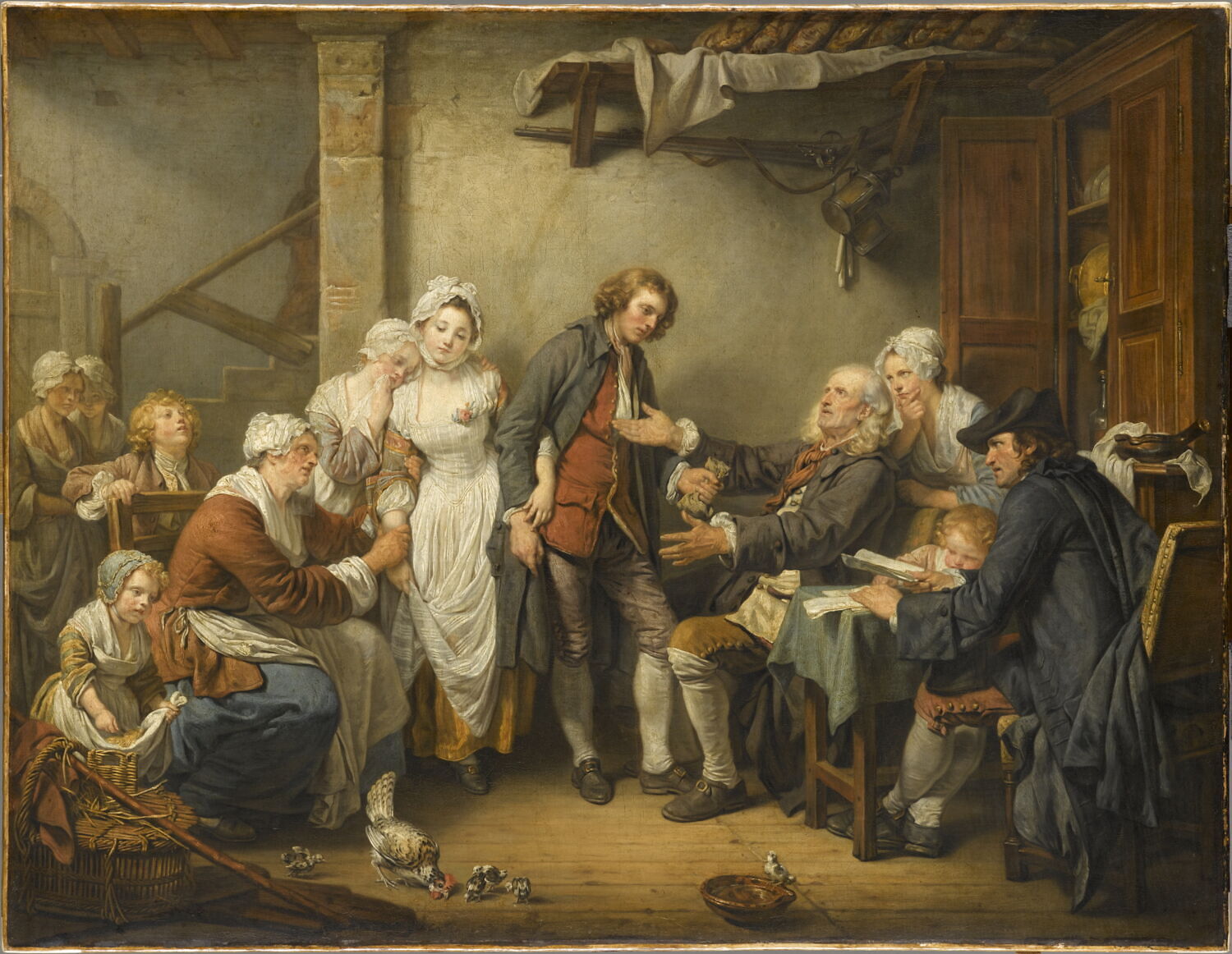 L’Accordée de village, Jean-Baptiste Greuze