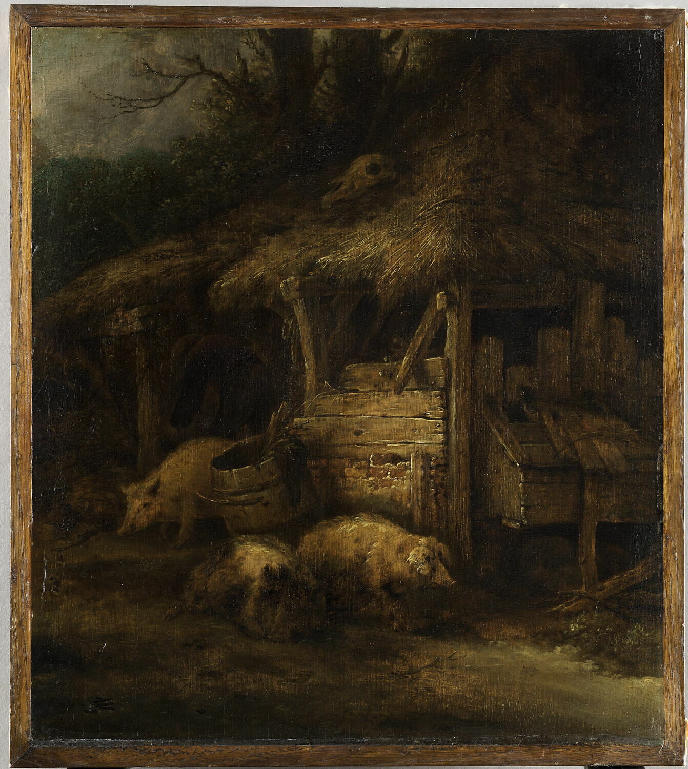 Le Toit à porcs, Ostade, Isaack van, 2e quart du XVIIe siècle (1630)