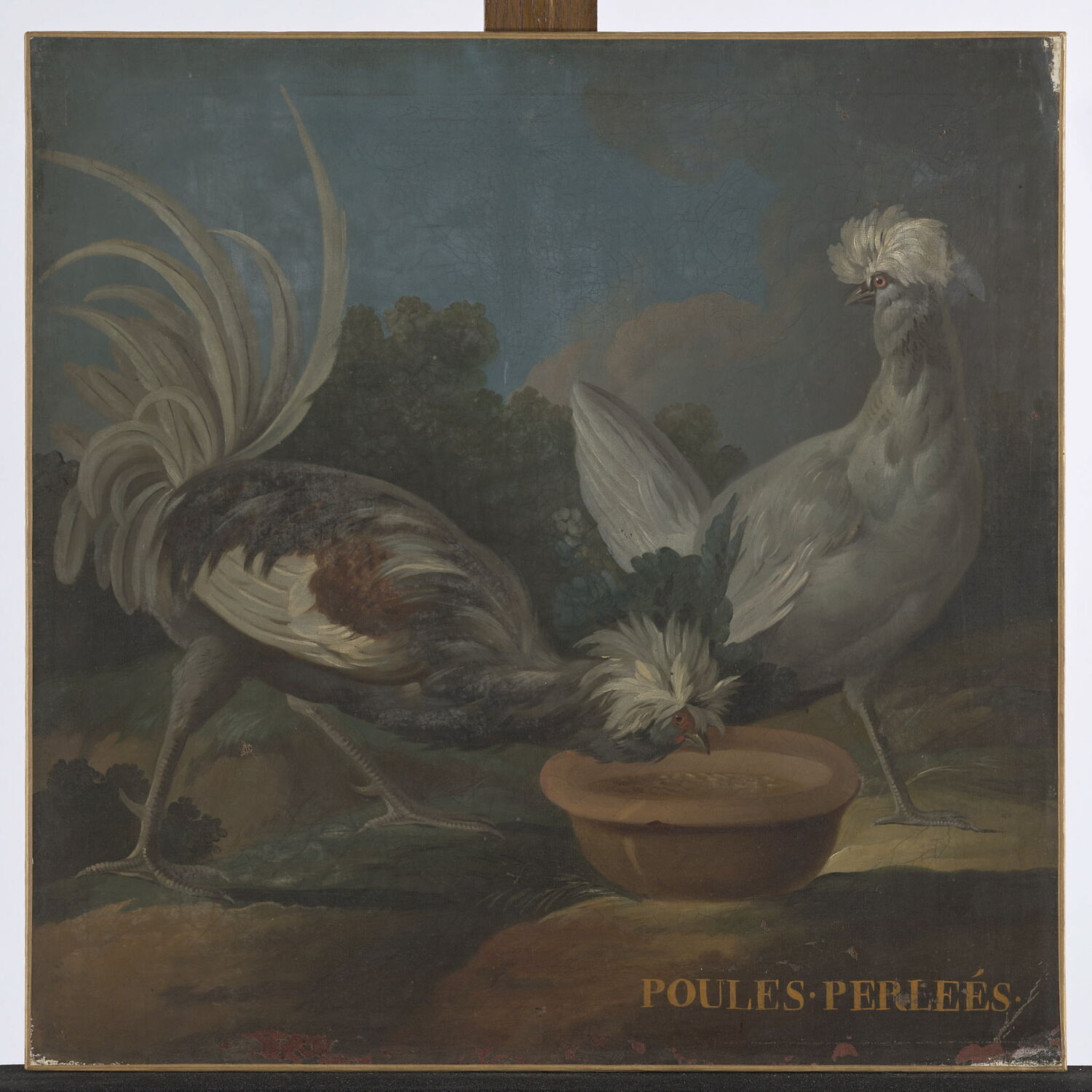 Deux poules perlées, Anonyme, XVIIe siècle (1600 - 1700)