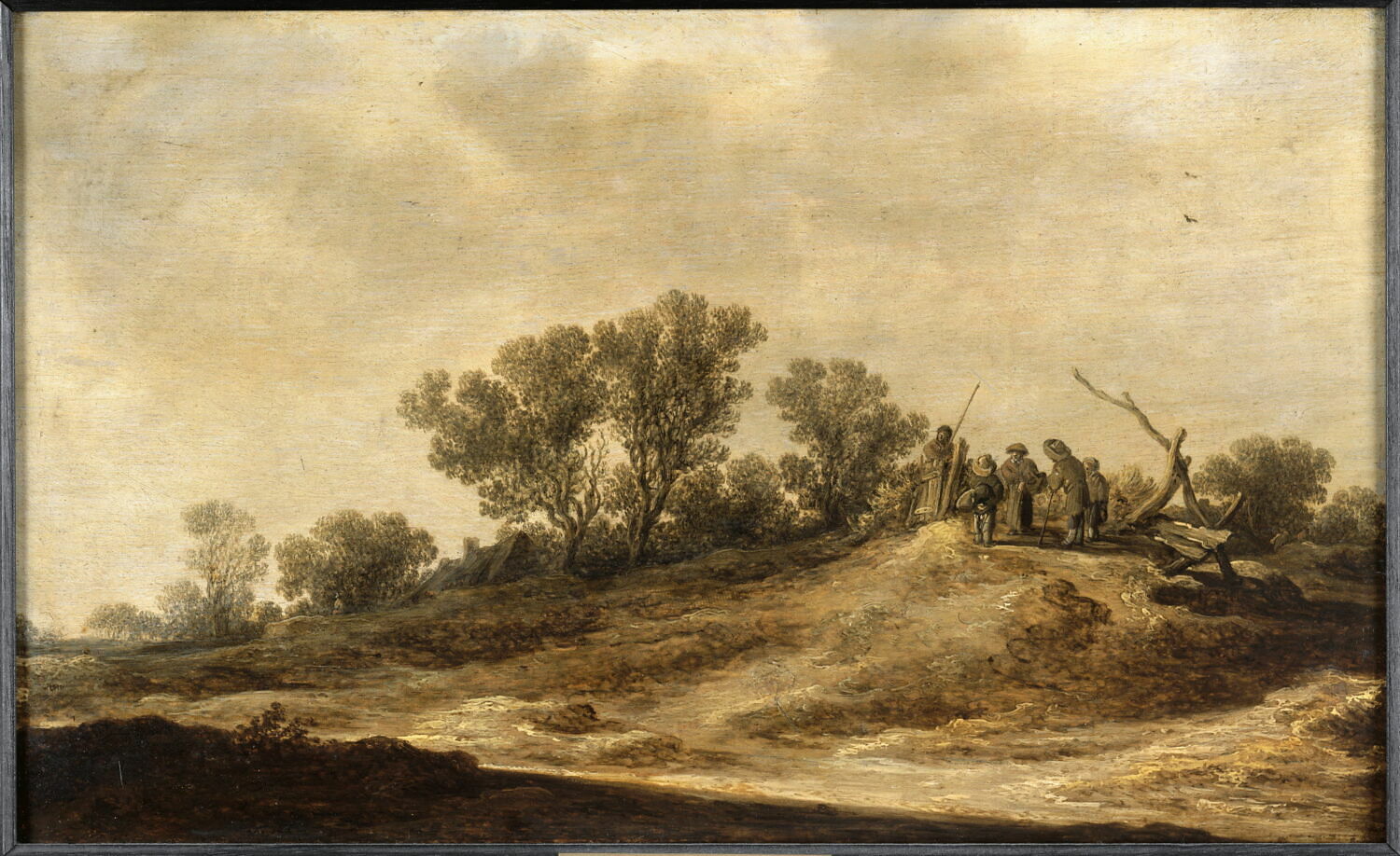 Paysans sur un talus, Goyen, Jan van, XVIIe siècle (1632)