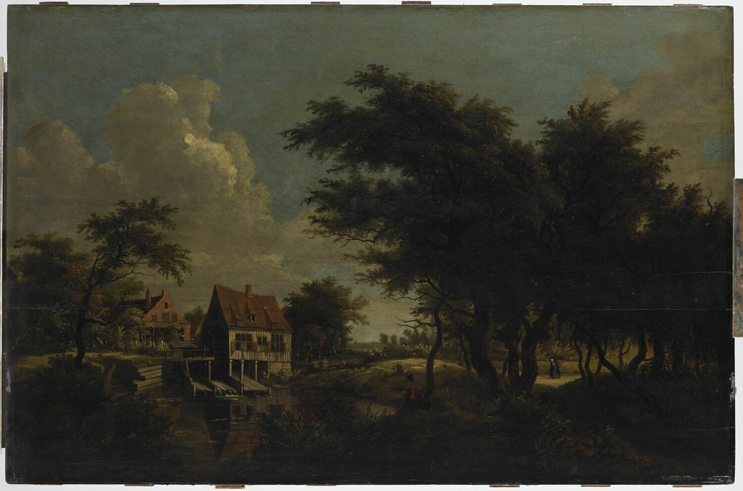 Le Moulin à eau, Hobbema, Meindert, XVIIe siècle (vers 1664 - 1668)