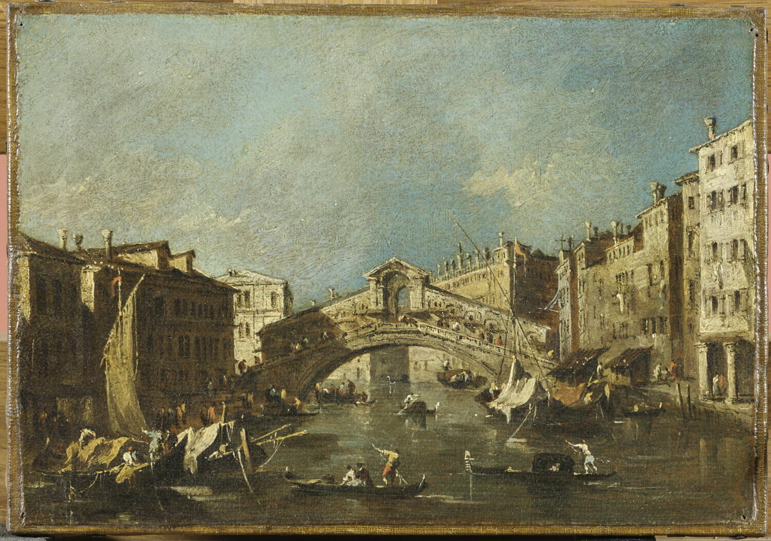 Le Pont du Rialto à Venise, Guardi, Francesco, 3e quart du XVIIIe siècle (vers 1780)