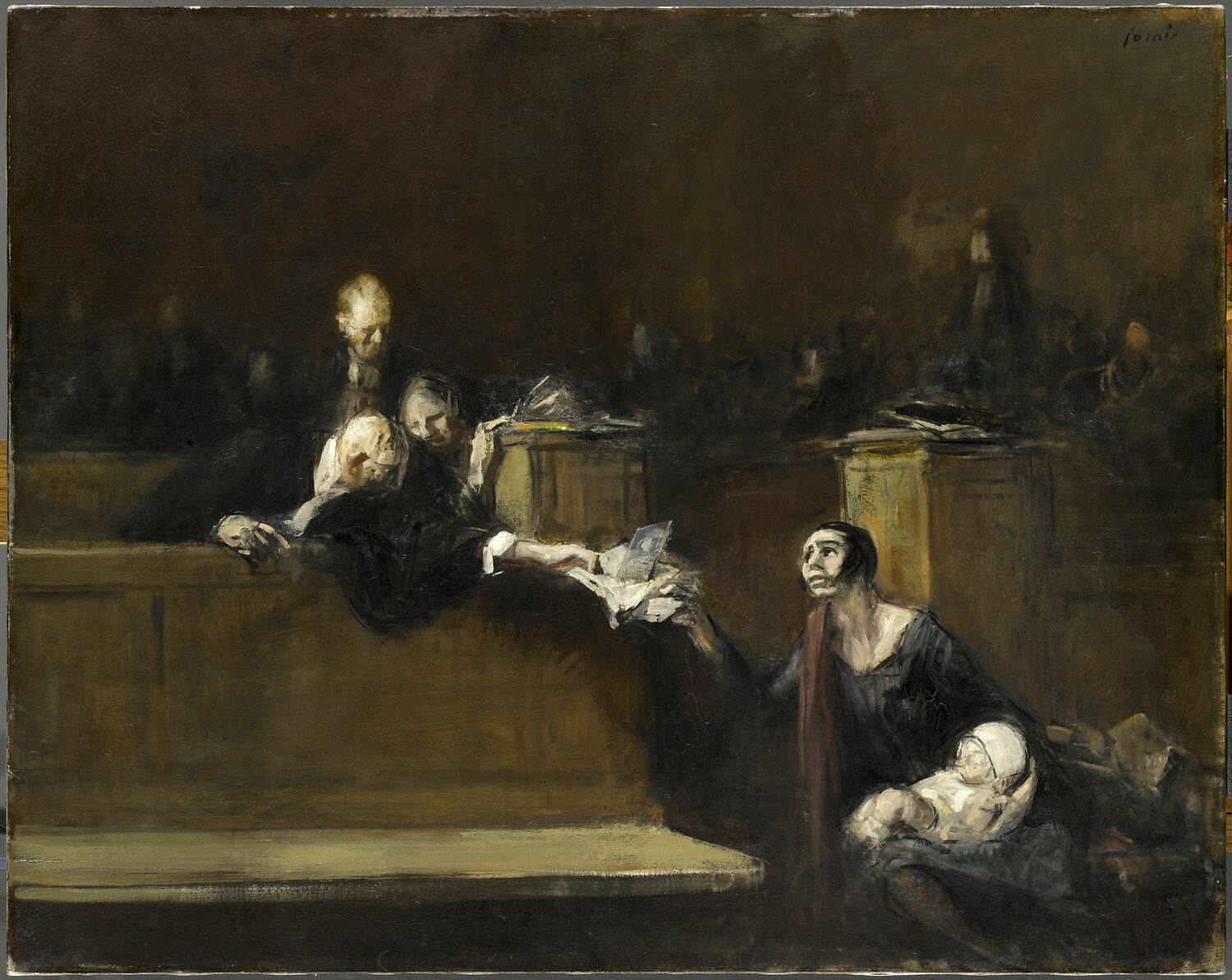 Scène de tribunal, Forain, Jean-Louis, Fin du XIXe siècle - début du XXè siècle (1632)