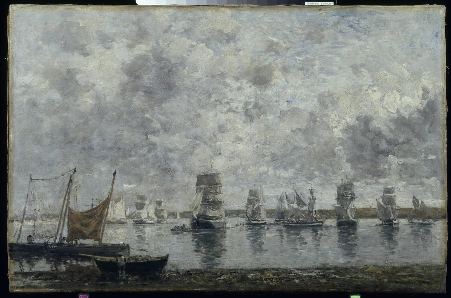 Voiliers, Camaret., Boudin, Eugène, 3e quart du XIXe siècle (1872)