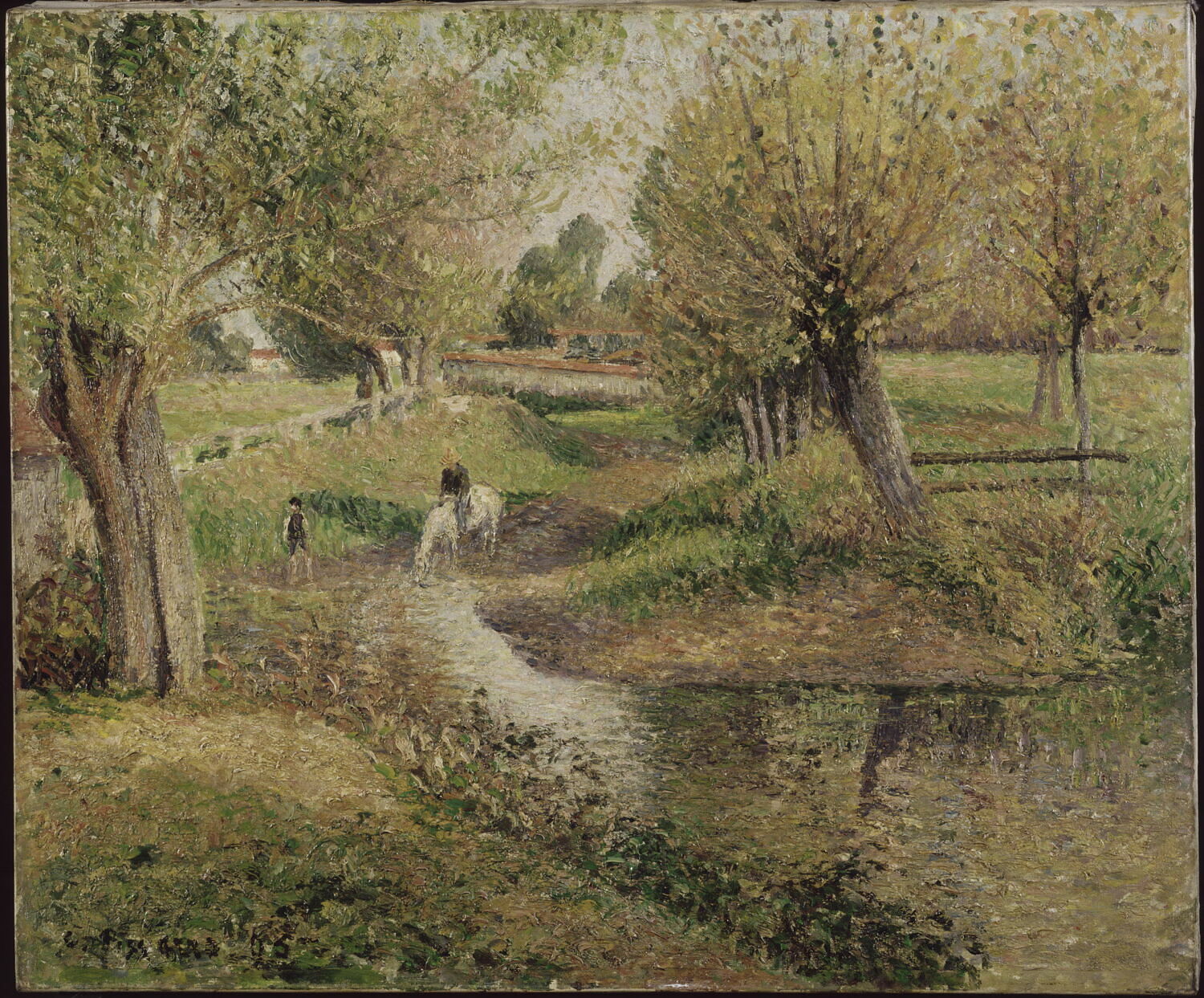 L'abreuvoir, Pissarro, Camille, 4e quart du XIXe siècle (1895)