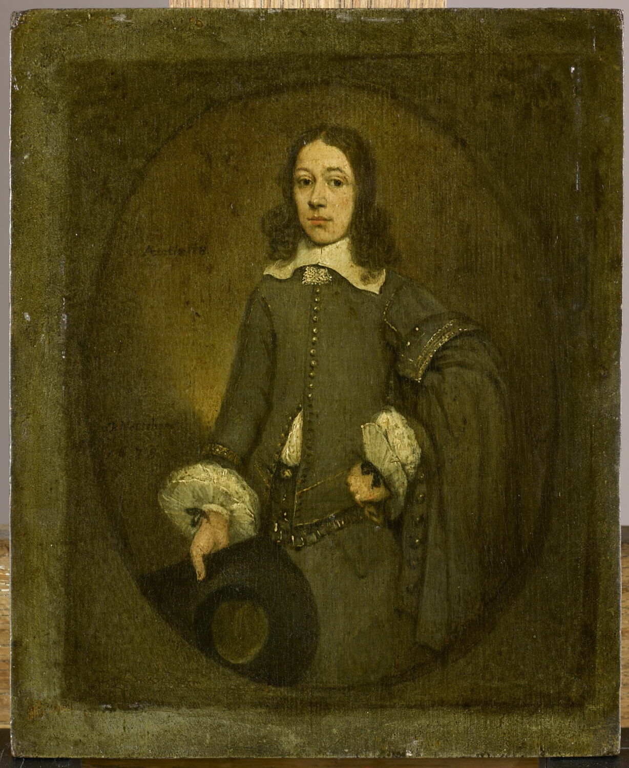 Portrait d'un jeune homme à l'âge de vingt-huit ans, Borch, Gerard ter, 2e moitié du XVIIe siècle (1655 - 1660)