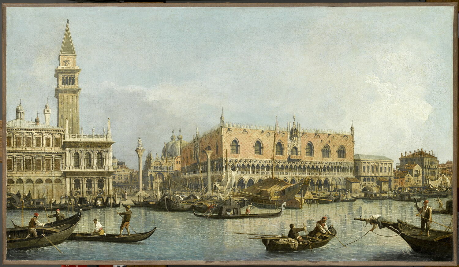 Le Môle Vu Du Bassin De San Marco