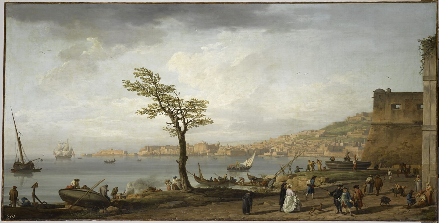 Vue du golfe de Naples, Vernet, Claude-Joseph, 2e quart du XVIIIe siècle (1748)