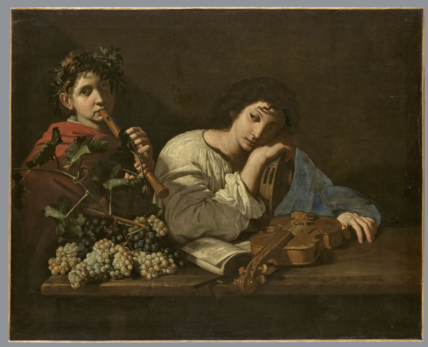 Le jeune violoniste, ou La douleur d'Aminte, Cavarozzi, Bartolomeo, 1e quart du XVIIe siècle (1600 - 1625)