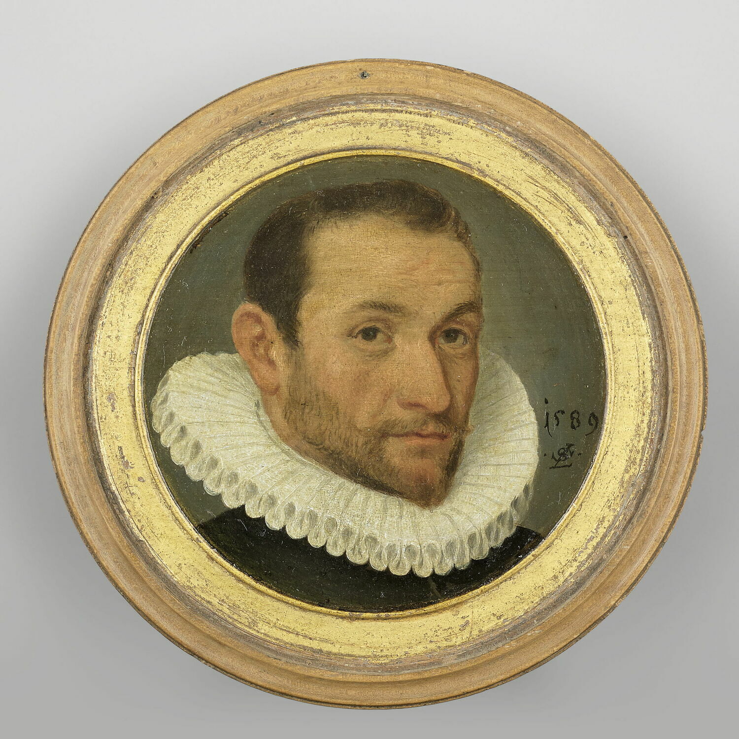 Portrait d'homme à collerette, Strauch, Lorentz, 4e quart du XVIe siècle (1589)