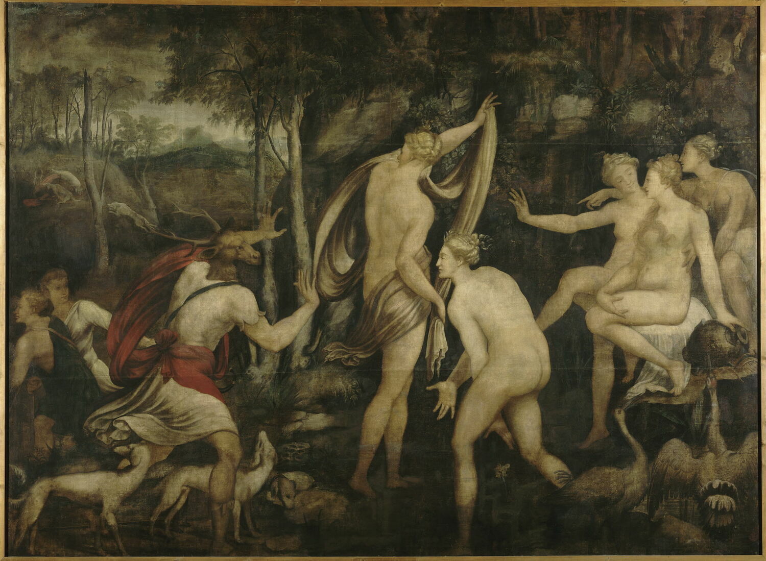 Diane et Actéon, Anonyme, 2e quart du XVIe siècle (1525 - 1550)