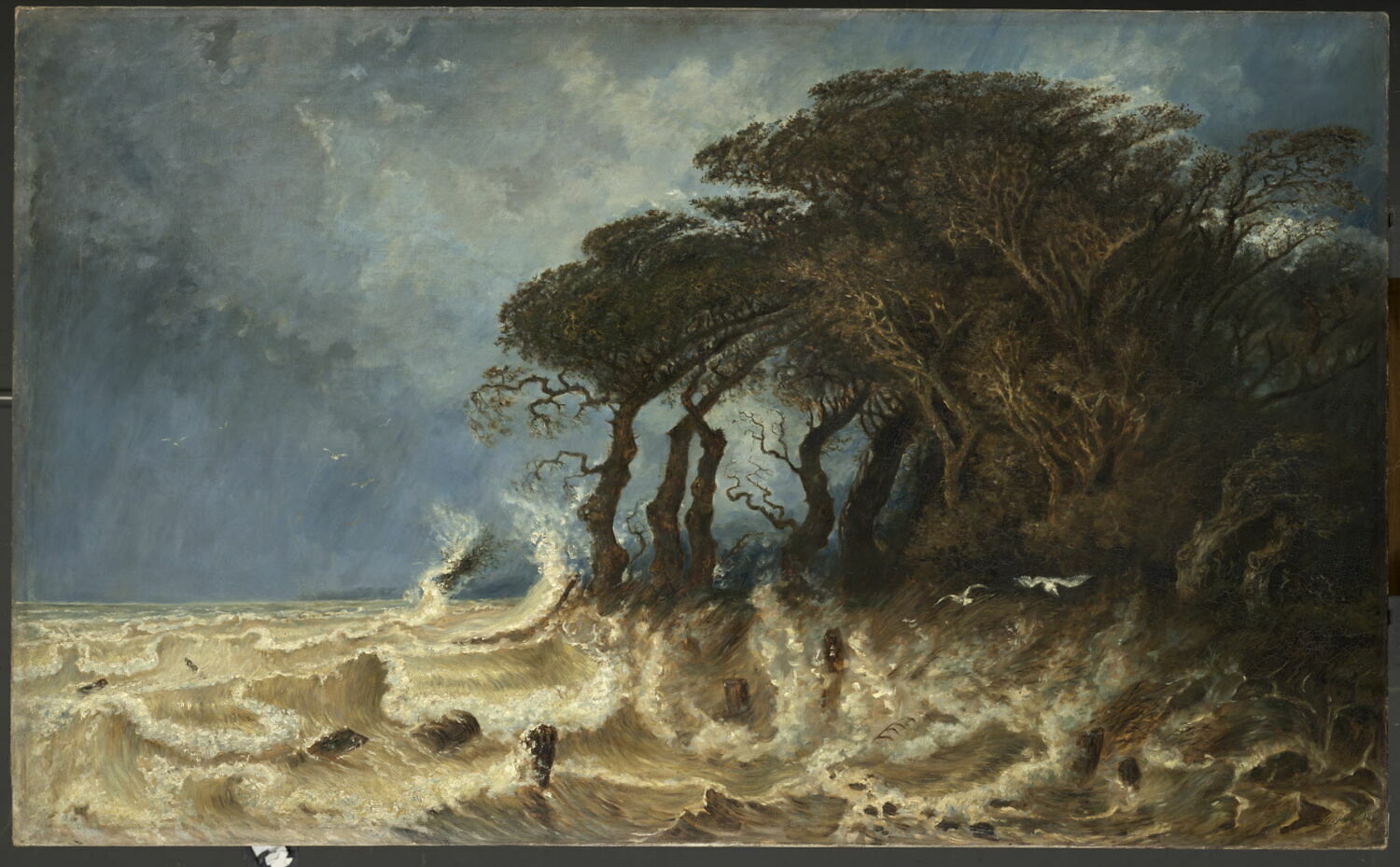 Grande Marée d'Equinoxe aux environs de Honfleur, Huet, Paul, 3e quart du XIXe siècle (1861)