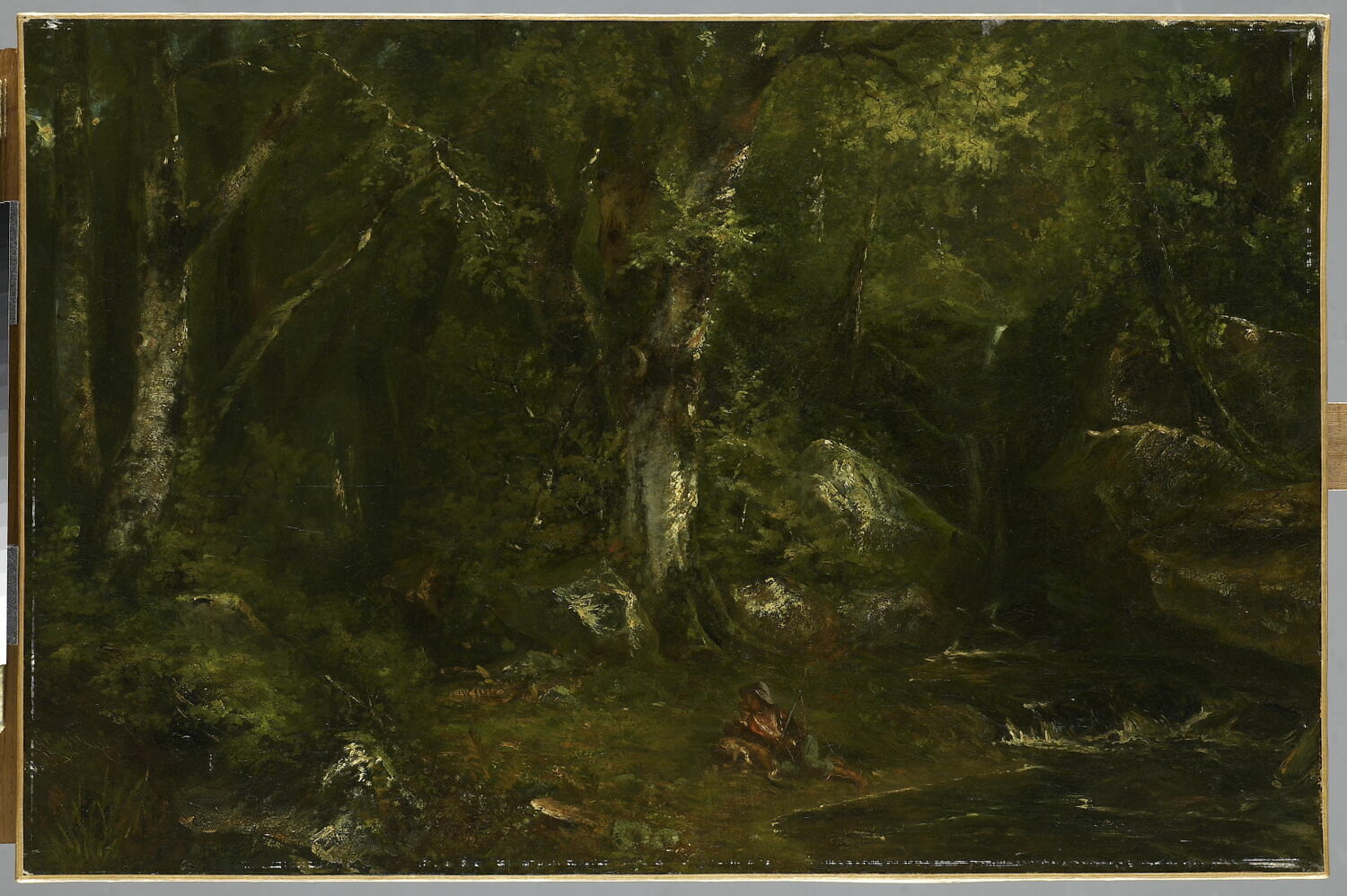 Fraîcheur des bois; fourré de la forêt, Huet, Paul, 2e quart du XIXe siècle (1825 - 1850)