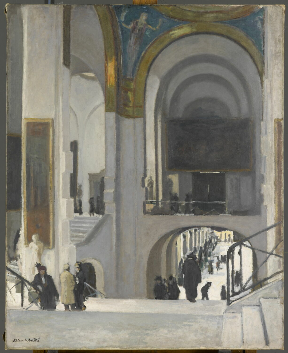 L'Escalier Daru, au musée du Louvre, vers 1910, André, Albert, 1e quart du XXe siècle (vers 1910)