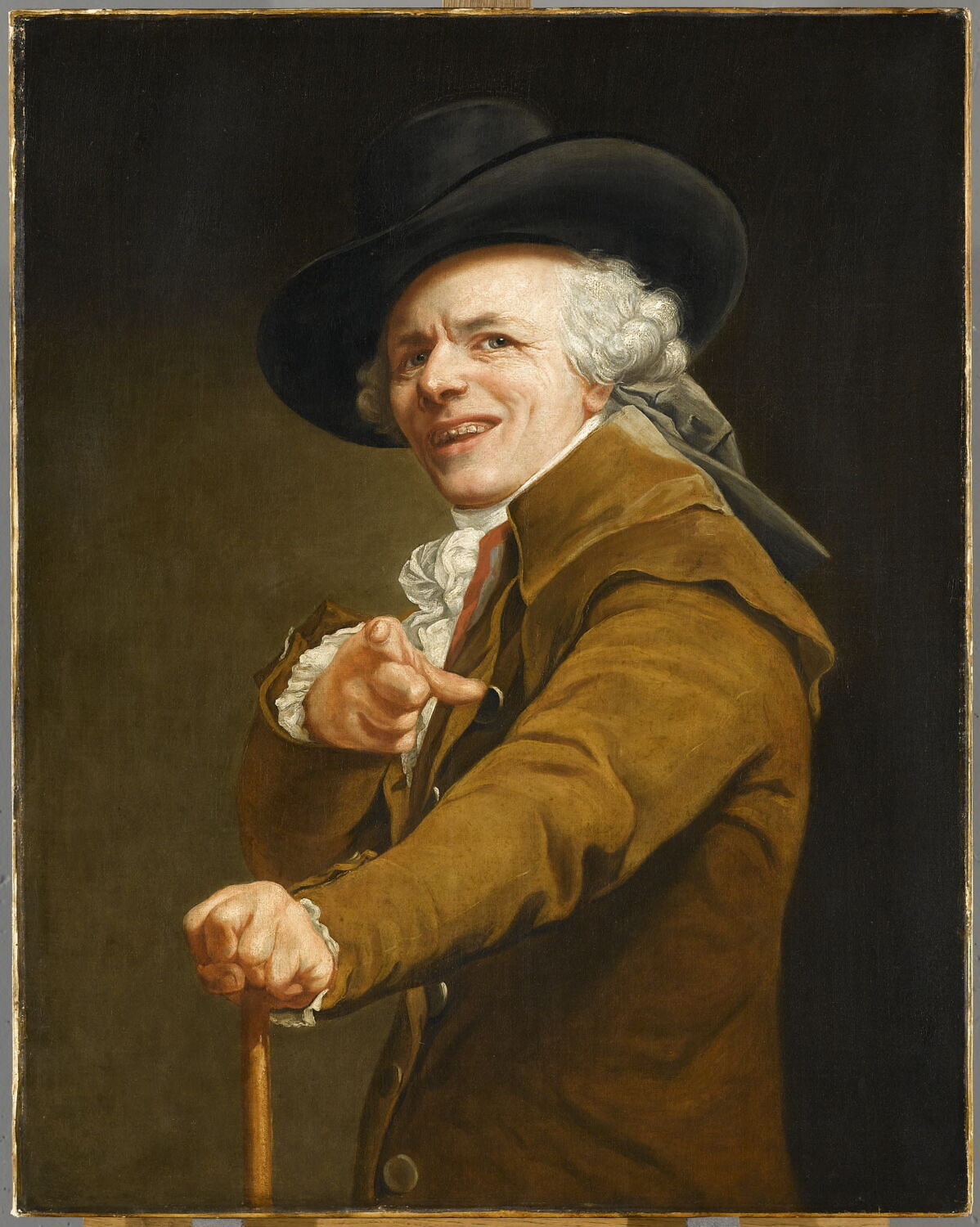 Portrait de l'artiste sous les traits d'un moqueur., Ducreux, Joseph, Fin du XVIIIe siècle (vers 1793)