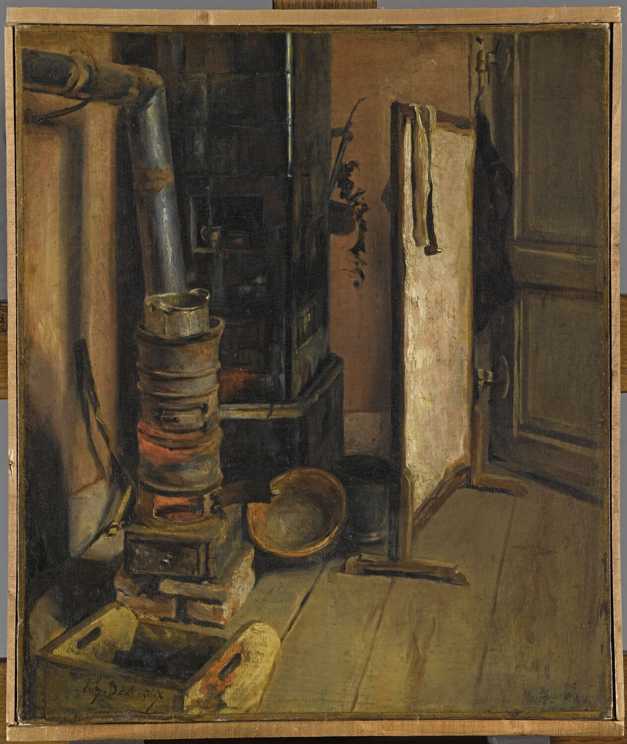Coin d'atelier. Le poêle, Delacroix, Eugène, 2e quart du XIXe siècle (1825 - 1850)
