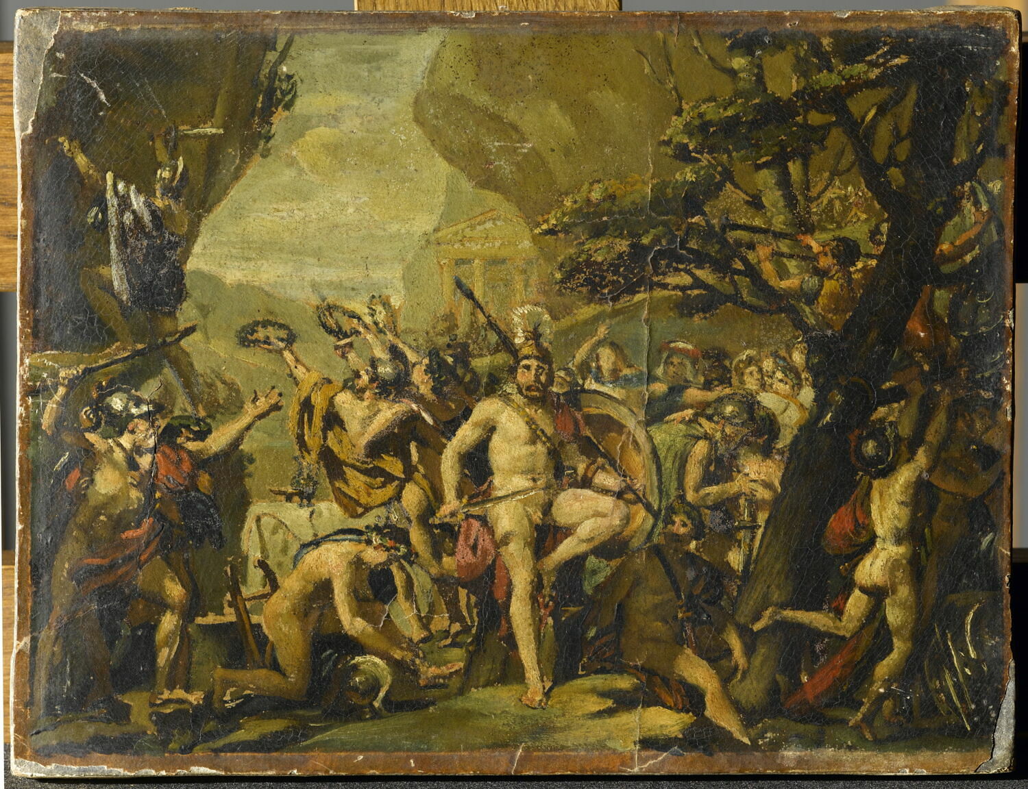 Léonidas aux Thermopyles, Жак Луи Давид, первая четверть XIX века (1800)