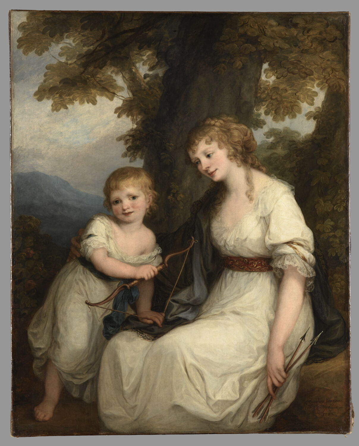 Portrait de la baronne de Krüdener, Kauffmann, Angelika, XVIIIe siècle (1786)
