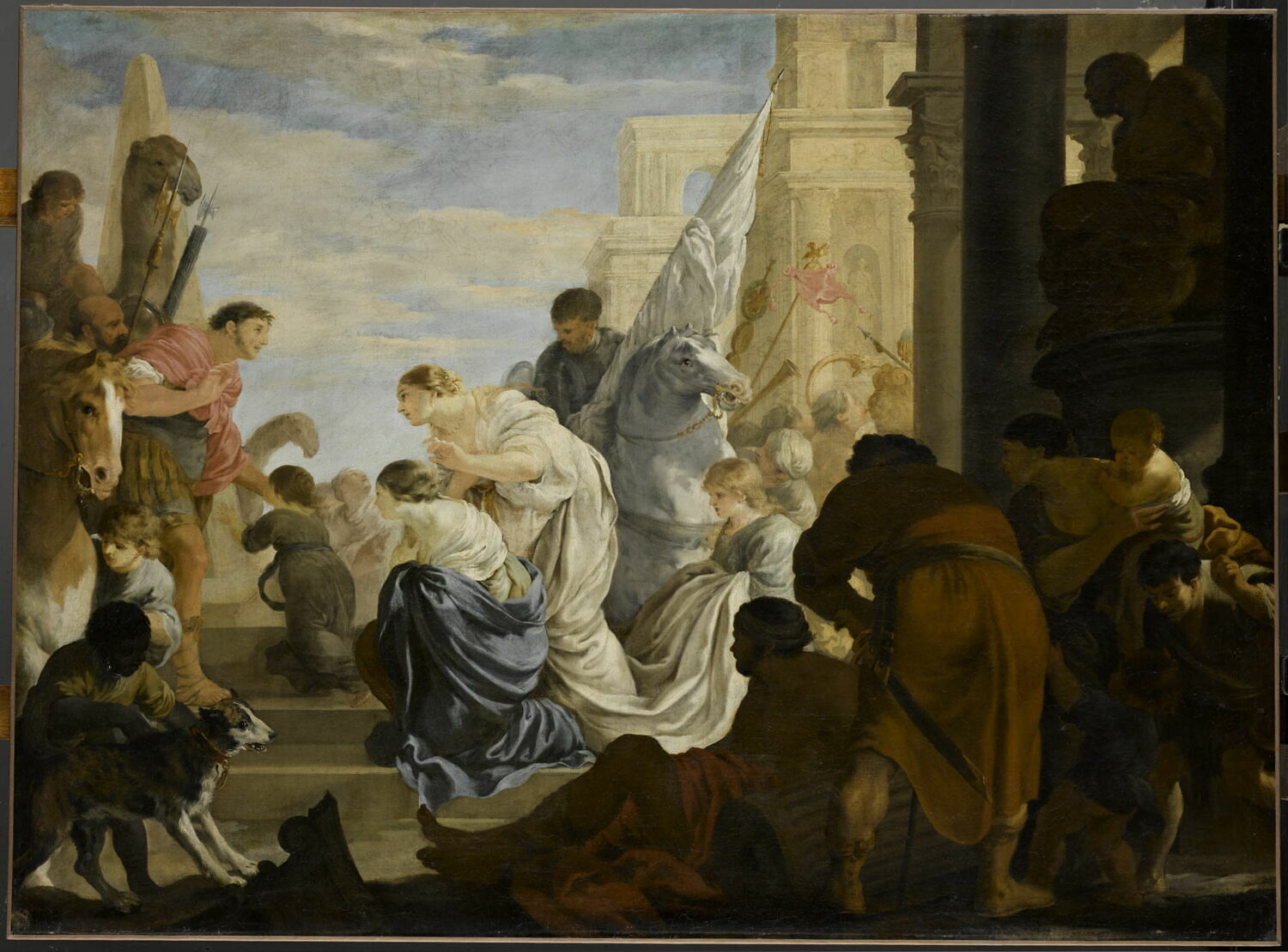 Scène d'histoire romaine, Bourdon, Sébastien, 2e quart du XVIIe siècle (vers 1643)