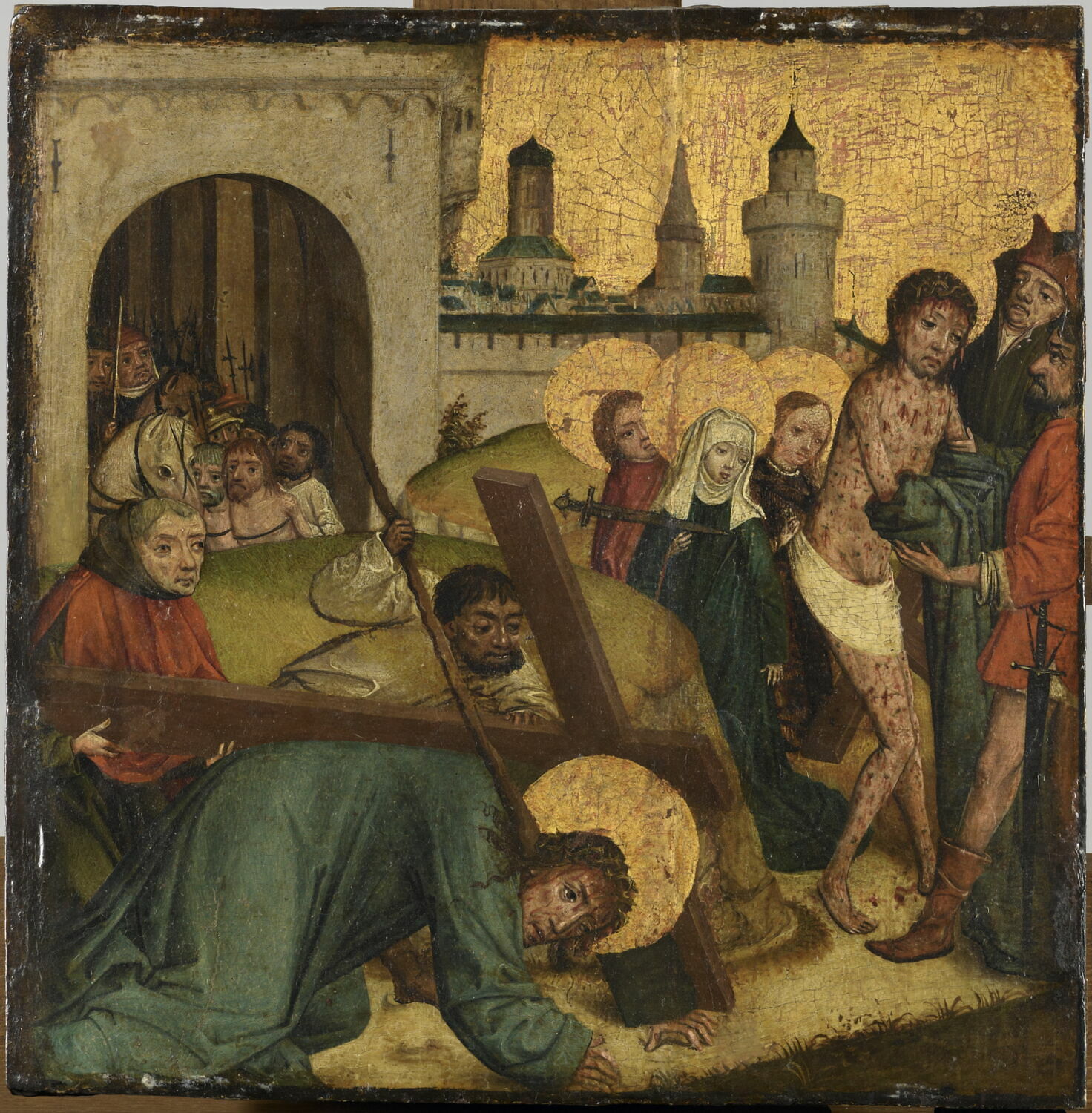 Le portement de croix, Anonyme, Milieu du XVe siècle (1440 - 1460)
