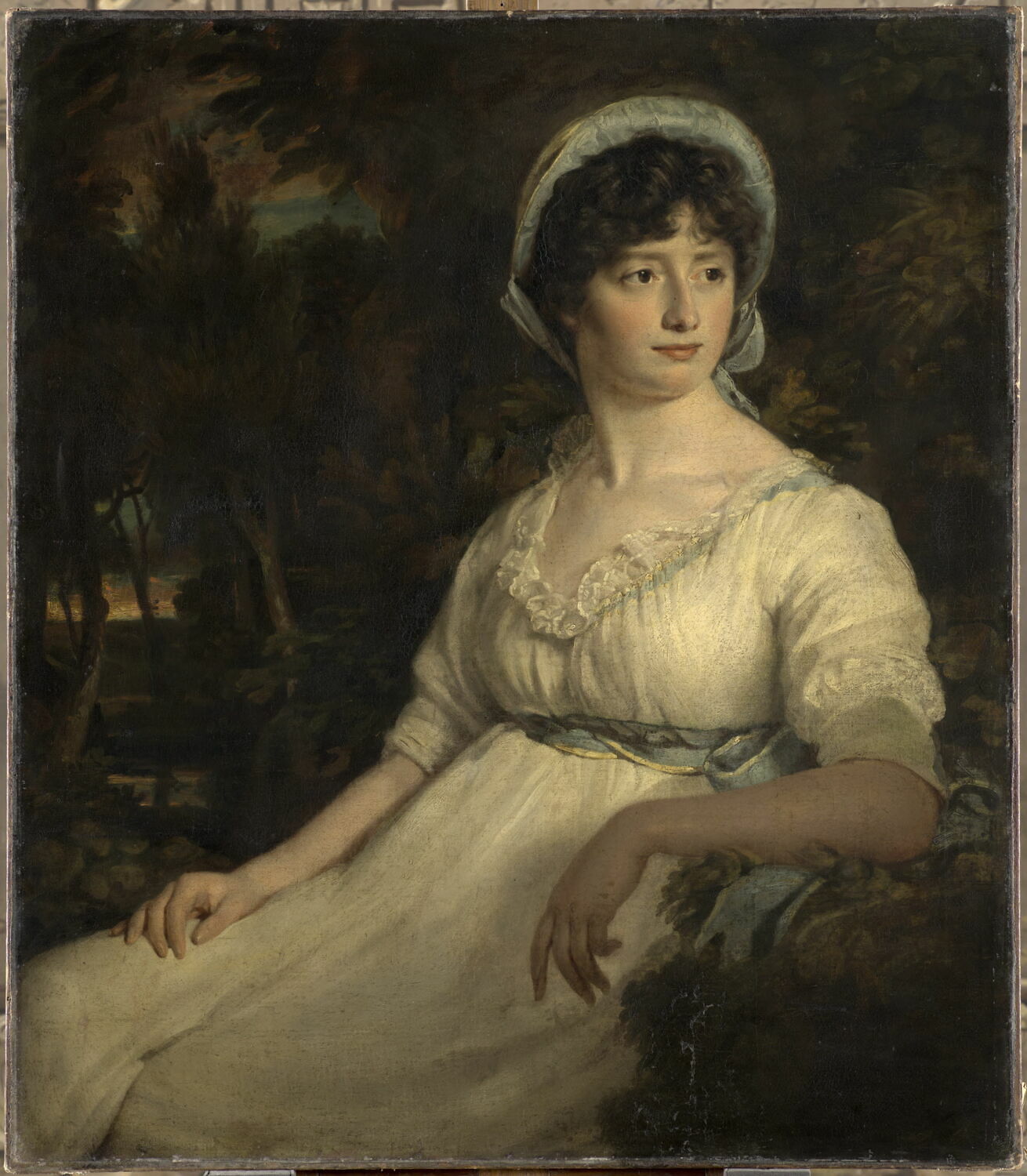 Portrait de femme en blanc, Opie, John, Fin du XVIIIe siècle - début du XIXè siècle (1775 - 1825)