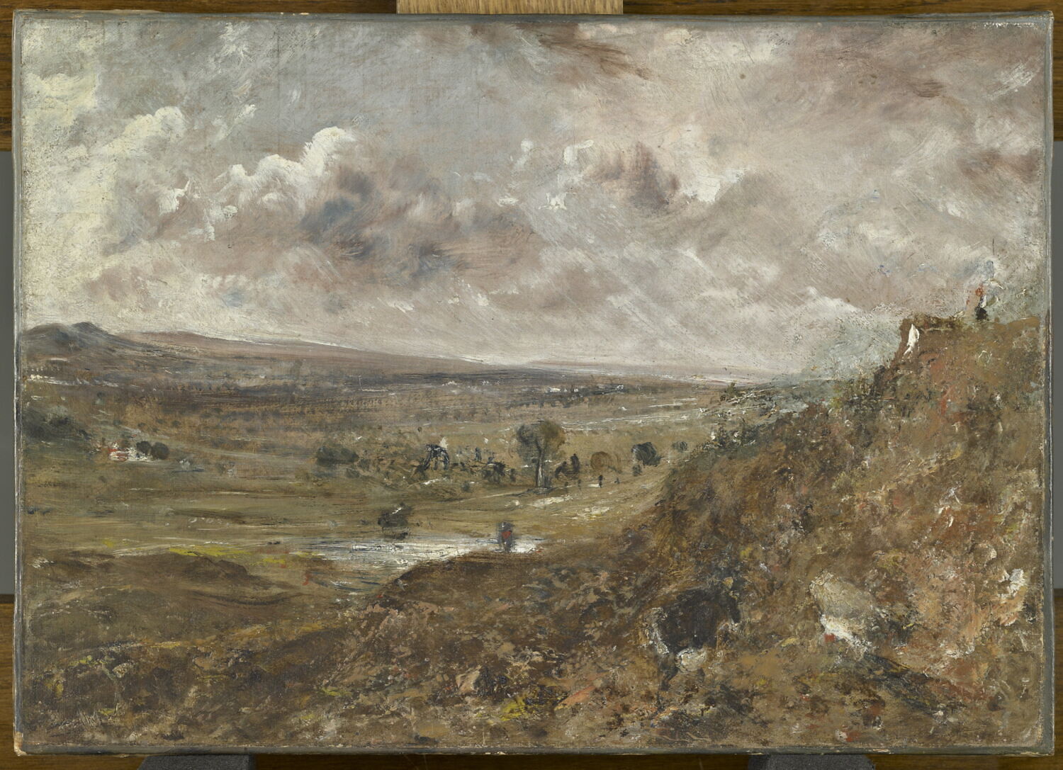 Vue de Hampstead Heath, effet d’orage ou L’Étang de Branch Hill à Hampstead, Constable, John, 1e quart du XIXe siècle (vers 1822)