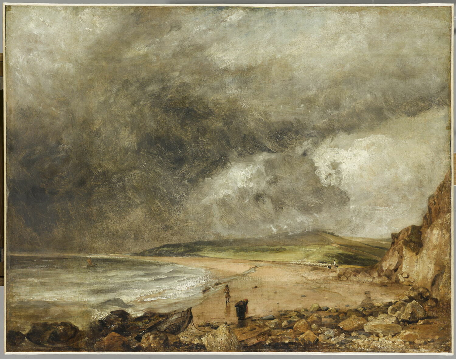 La baie de Weymouth à l'approche de l'orage, Constable, John, 1e quart du XIXe siècle (1818 - 1819)