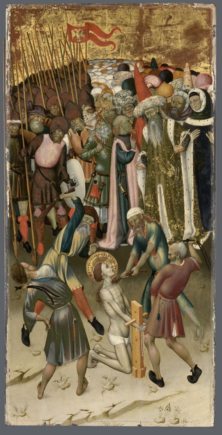 La Flagellation de saint Georges, Martorell, Bernart, 2e quart du XVe siècle (1425 - 1450)