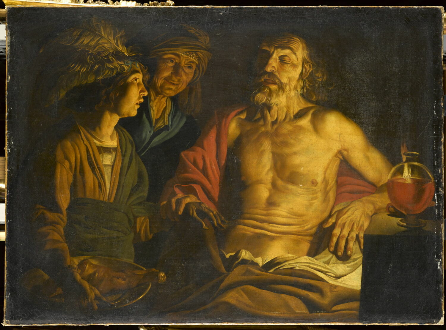 Isaac bénissant Jacob en présence de Rebecca, Stom, Matthias, 1e moitié du XVIIe siècle (vers 1630)