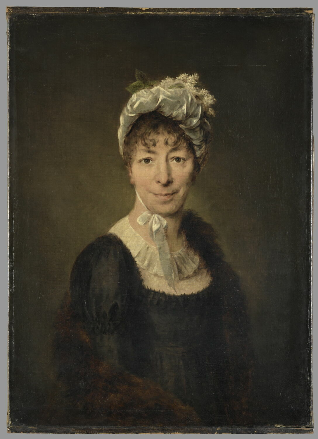 Portrait de femme au bonnet, Scheltema, Taco, Début du XIXe siècle (vers 1800 - 1810)