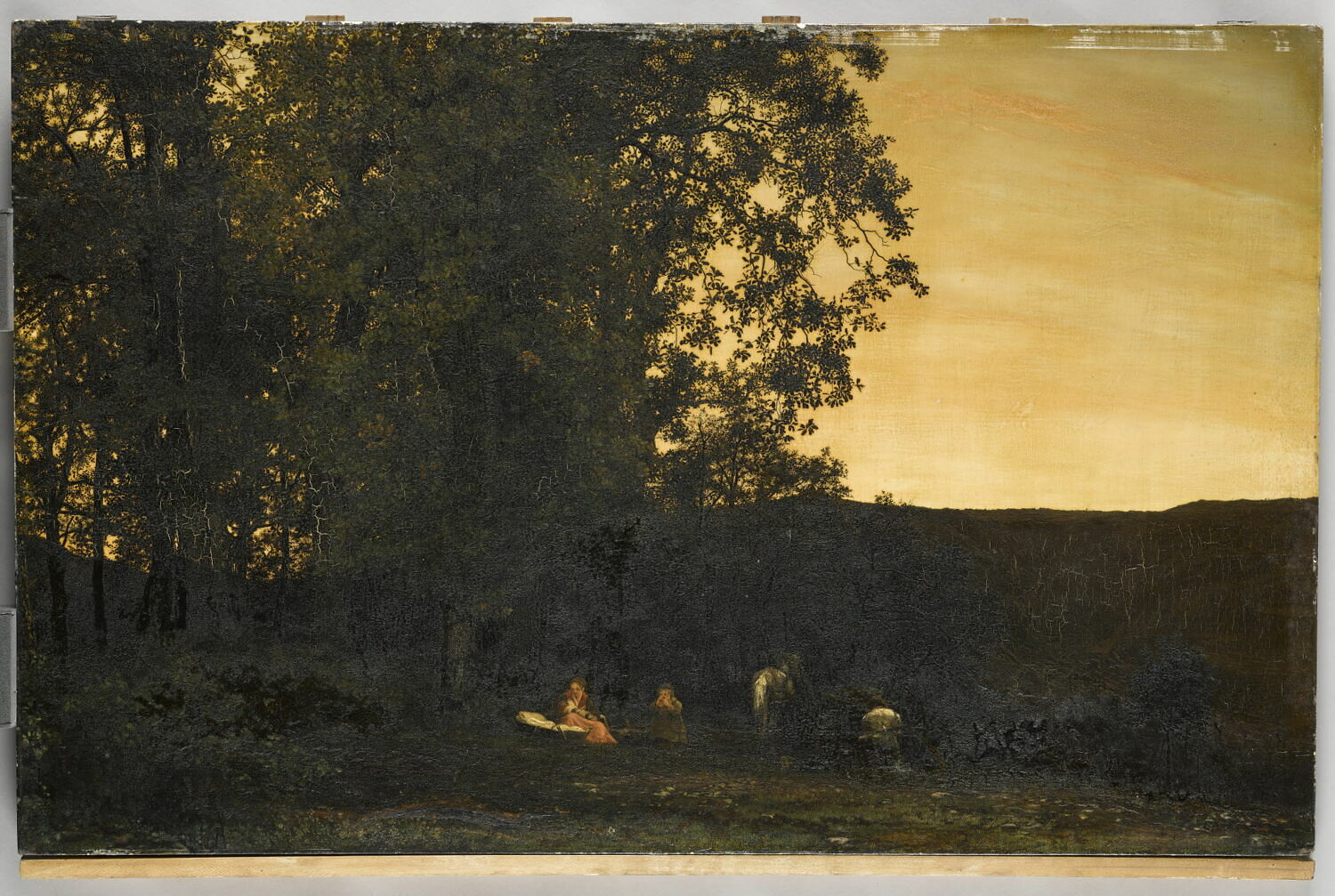 Soleil couchant à Virieu-le-Grand, La Berge, Charles de, 2e tiers du XIXe siècle (1837 - 1839)