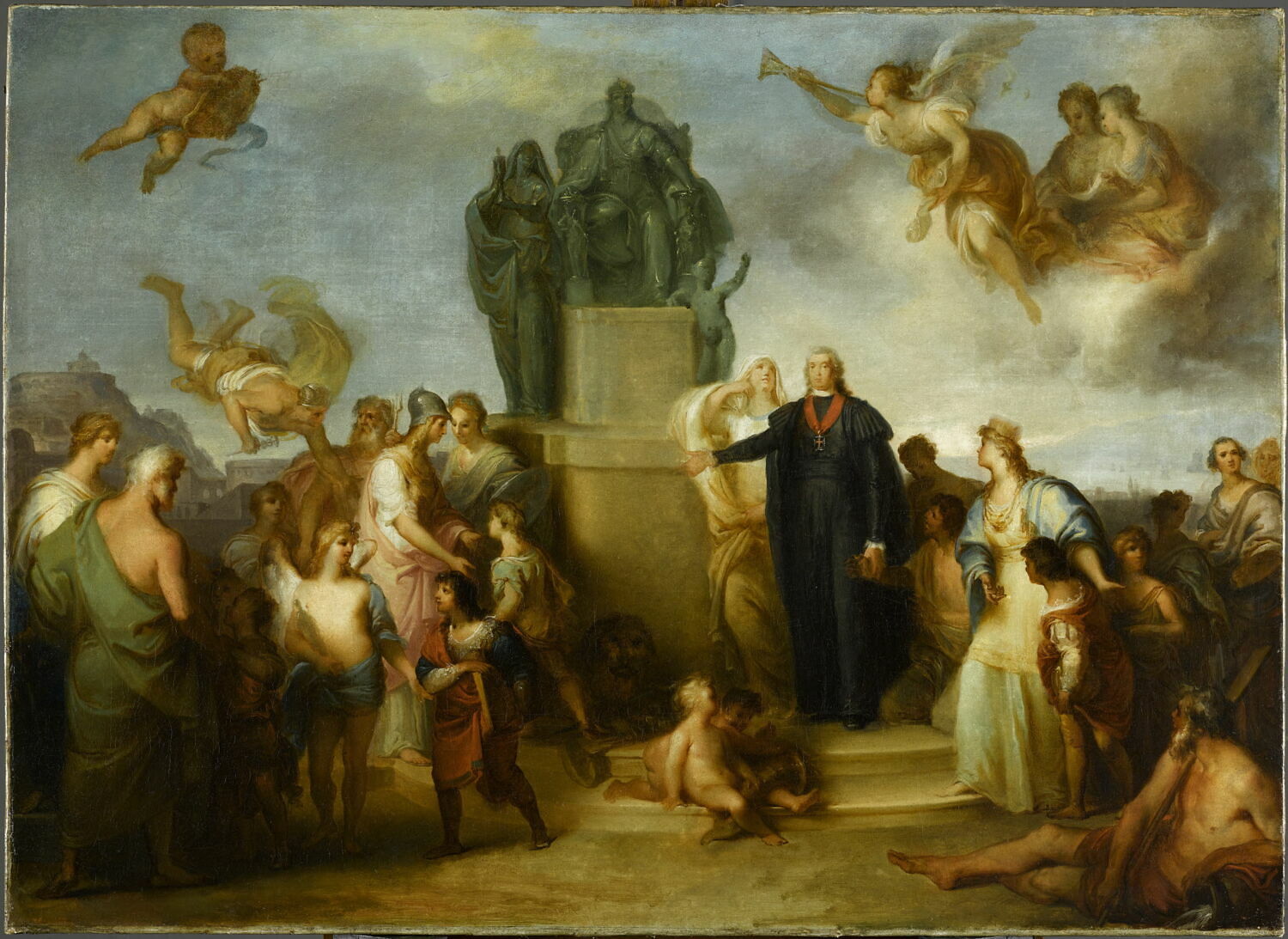 Allégorie de la fondation de la Casa Pia de Belem, Sequeira, Domingos António de, 4e quart du XVIIIe siècle (vers 1788 - 1795)
