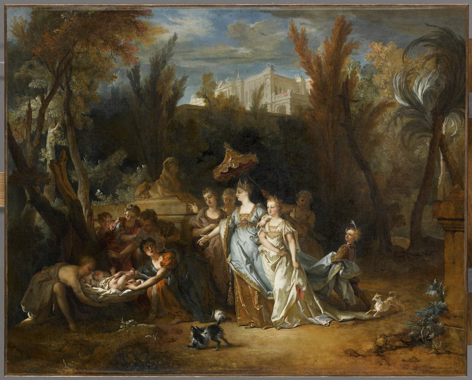 Moïse sauvé des eaux, Largillière, Nicolas de, 1e tiers du XVIIIe siècle (1728)