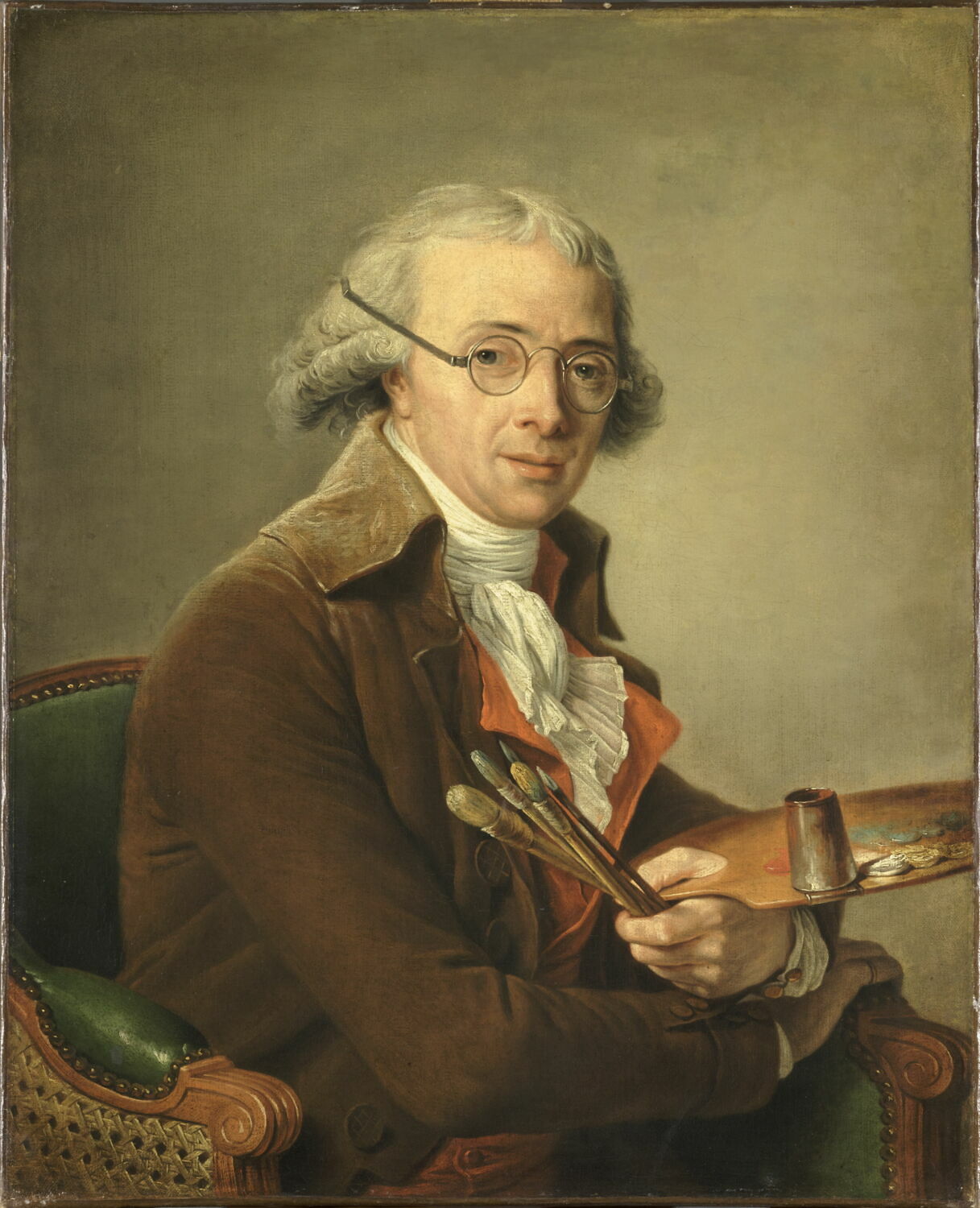 Le peintre François-André Vincent (1746-1816), professeur et ami puis, en 1800, second mari de l'artiste, Labille-Guiard, Adélaïde, 4e quart du XVIIIe siècle (vers 1795)