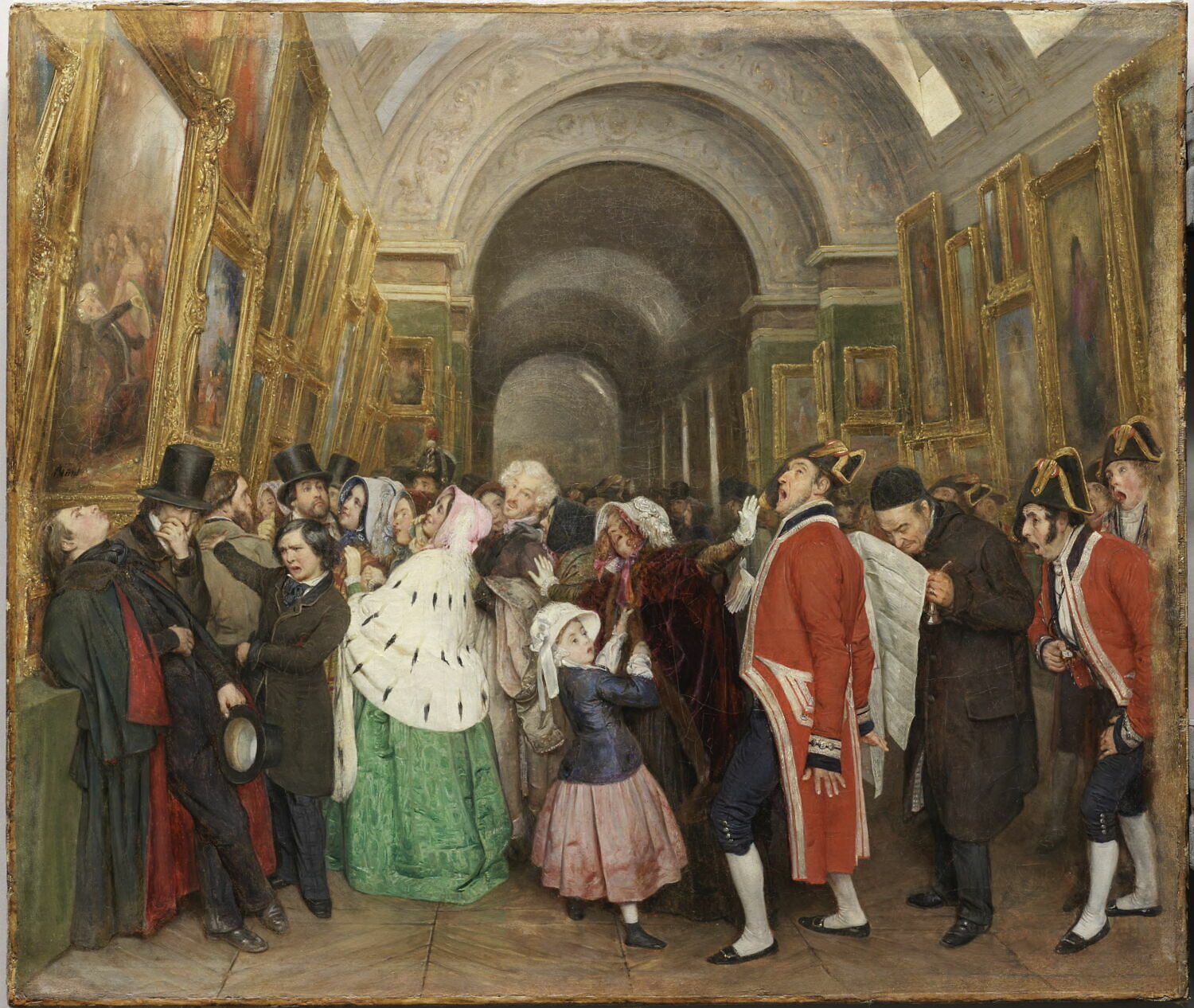 Quatre heures au Salon, Огюст Франсуа Биар, вторая четверть XIX века (1847)
