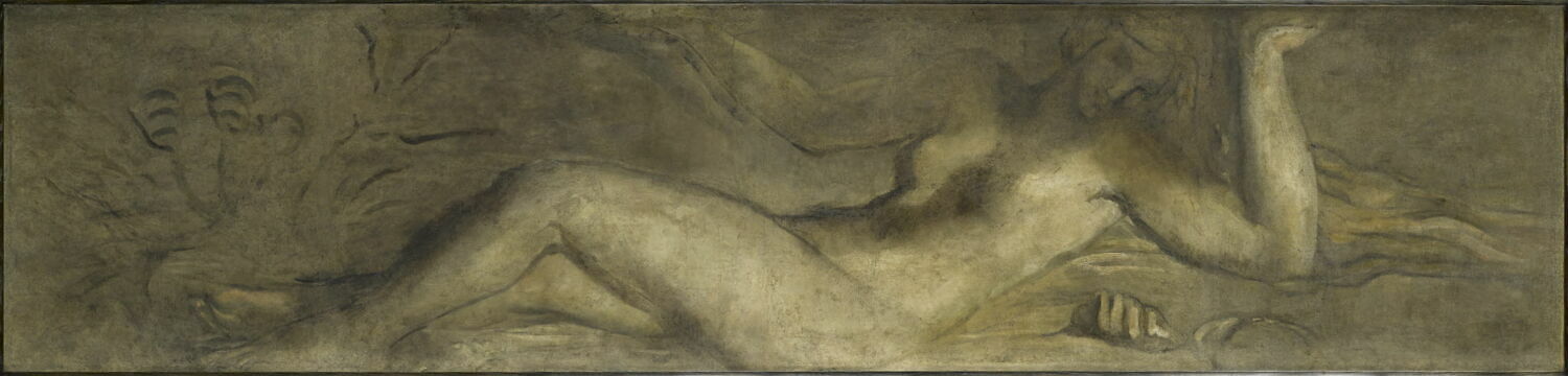 Océanide. Grisaille., Chassériau, Théodore, Milieu du XIXe siècle (1844 - 1845)