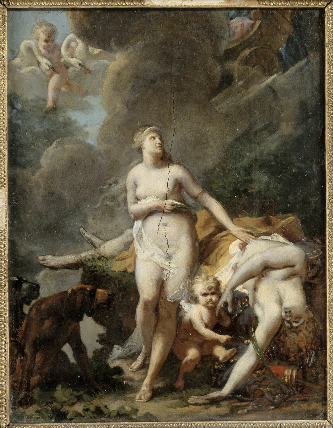 La mort d'Adonis, Regnault, Jean Baptiste, 1e quart du XIXe siècle (1812)