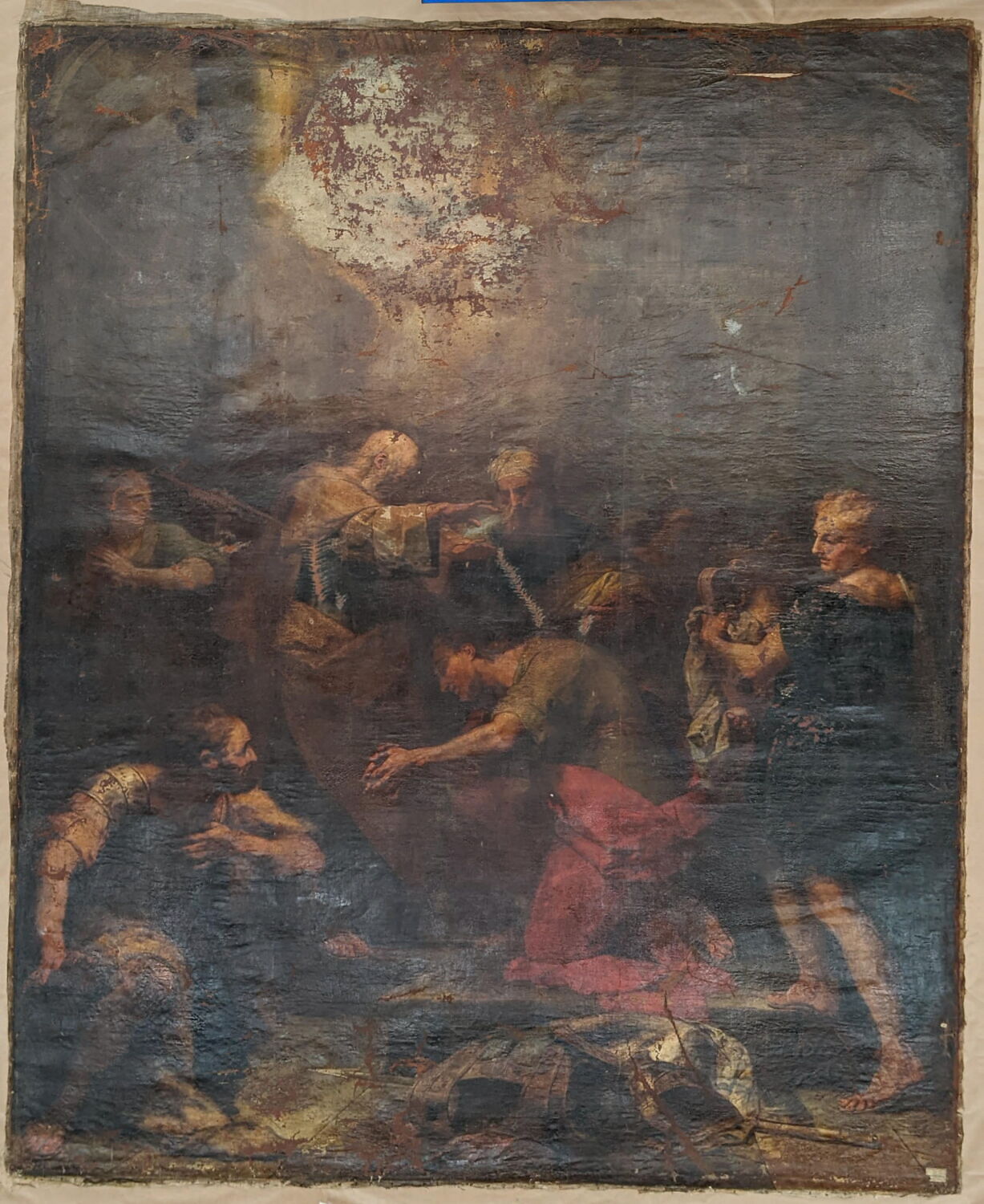Ananie imposant les mains à saint Paul, Restout, Jean II, 1e quart du XVIIIe siècle (1719)