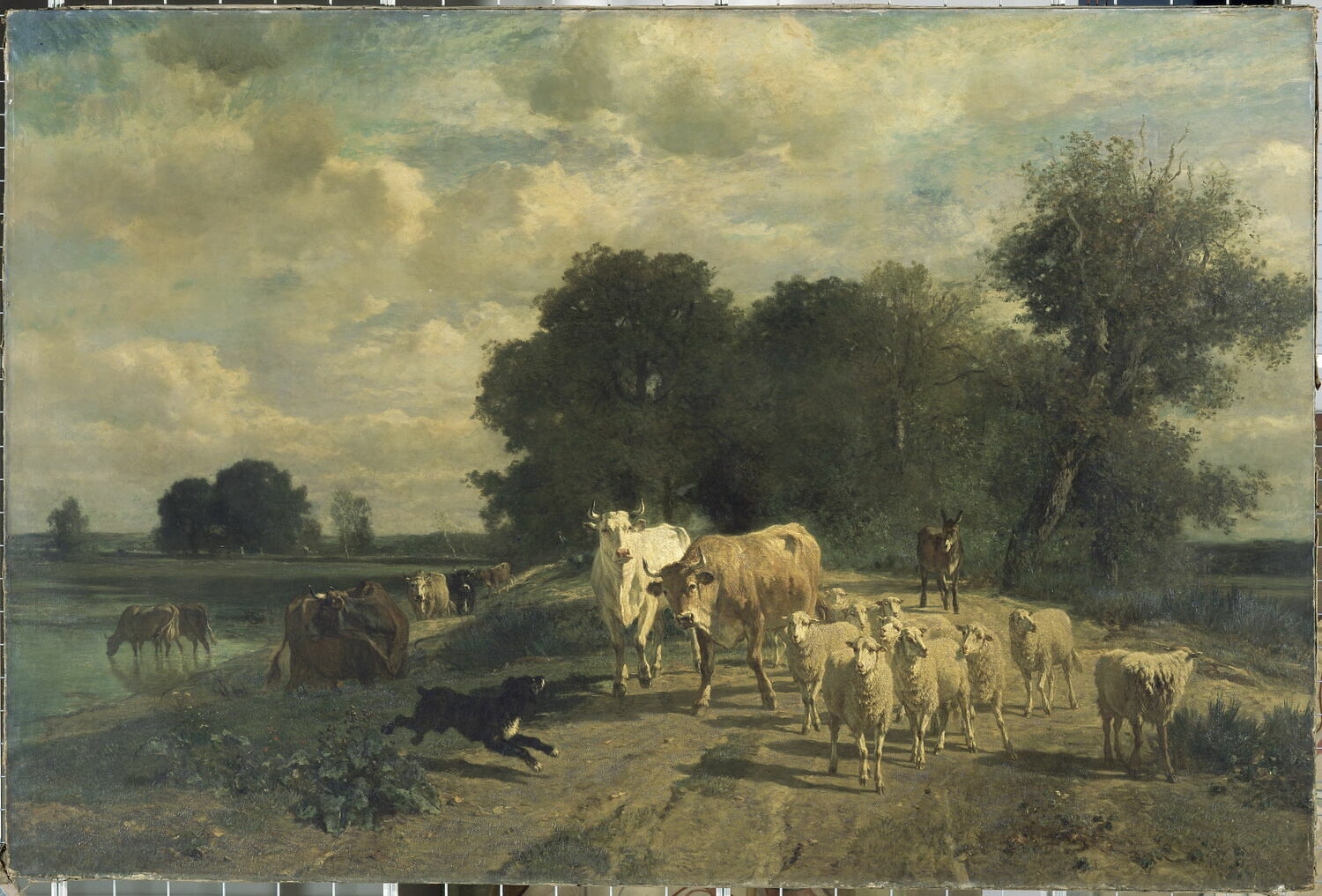 Le Retour à la ferme, Constant Troyon, 1850s