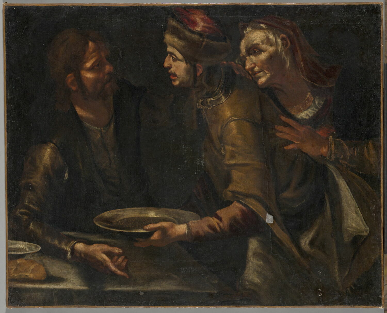 Ésaü vendant son droit d'aînesse à Jacob, Assereto, Gioacchino, XVIIe siècle (1600 - 1700)