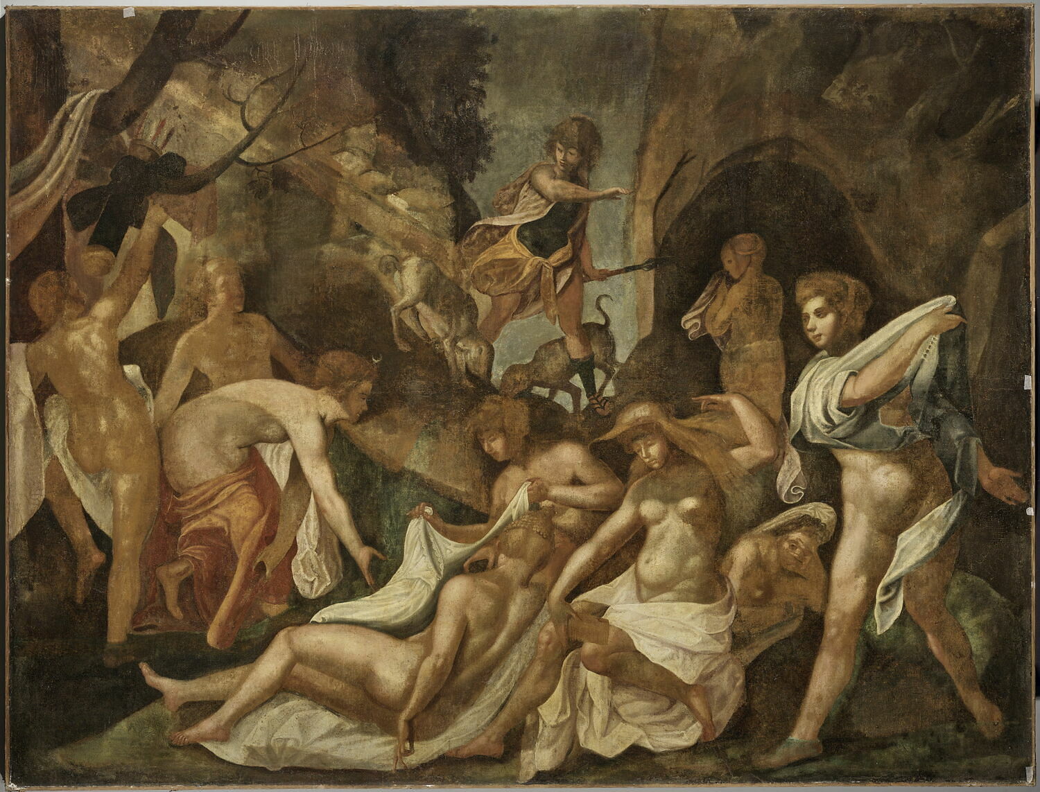 Diane surprise par Actéon, Anonyme, XVIIe siècle (1600 - 1700)