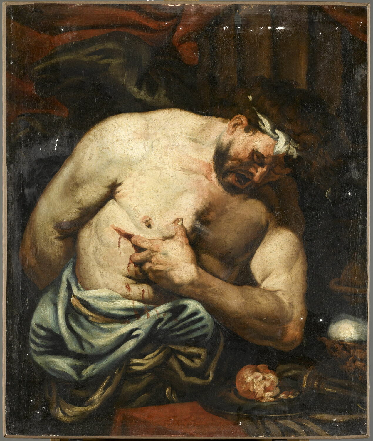 La mort de Caton d'Utique, Langetti, Giovanni Battista, 3e quart du XVIIe siècle (1650 - 1675)