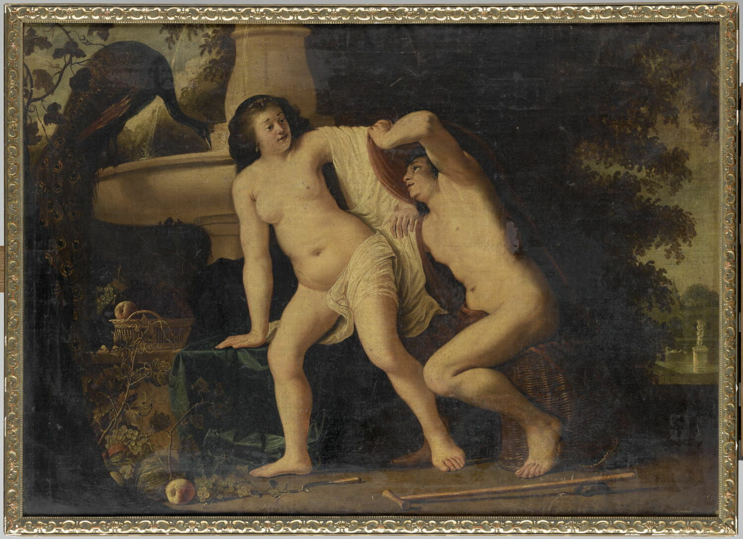 Vertumne et Pomone, dit auparavant Ixion trompé par Junon, Couwenbergh, Christiaen van, 2e quart du XVIIe siècle (1696)