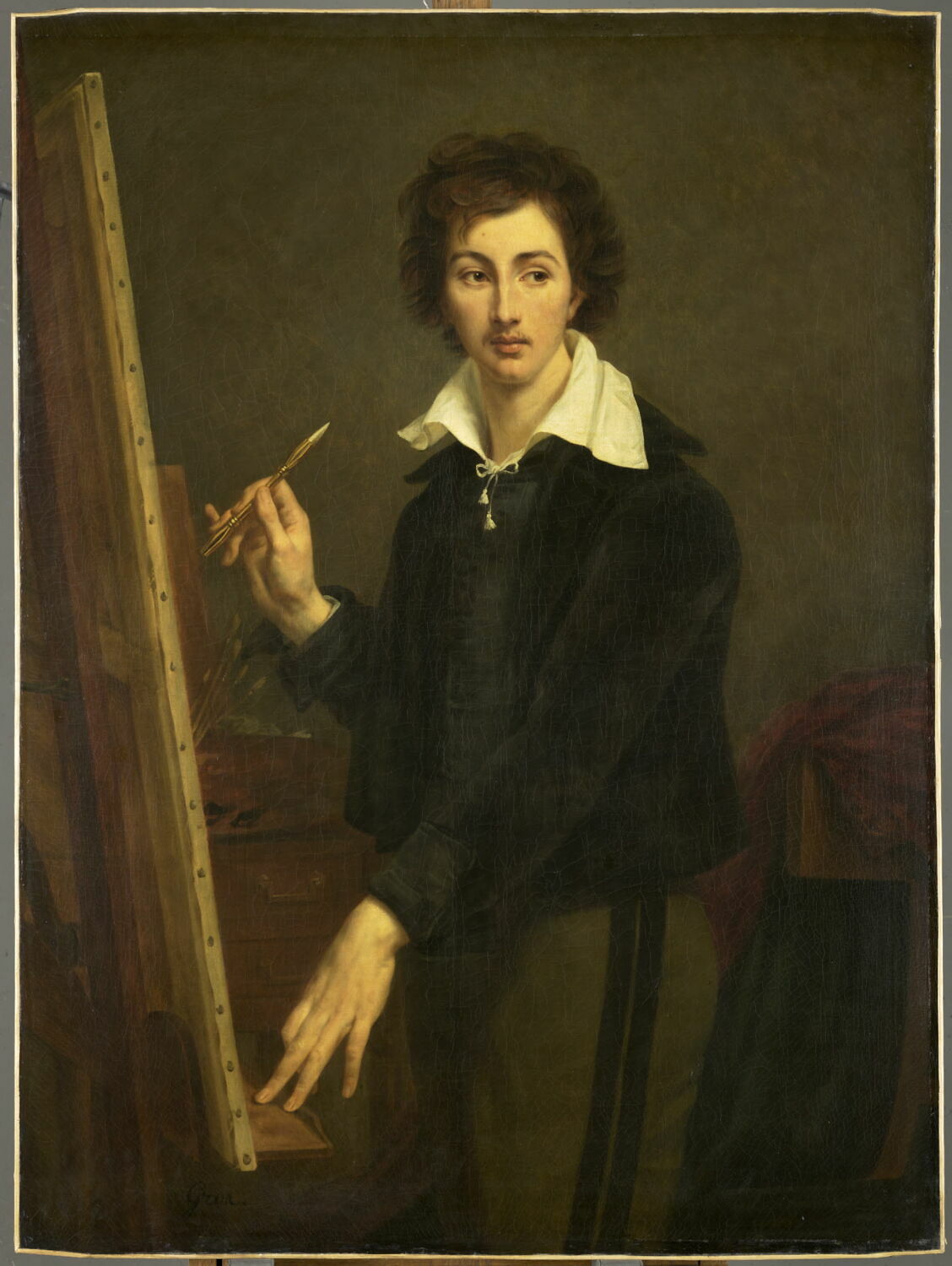 Portrait du comte Alcide de La Rivallière, élève de l'artiste, Gros, Antoine-Jean Baron, 1e quart du XIXe siècle (1816)