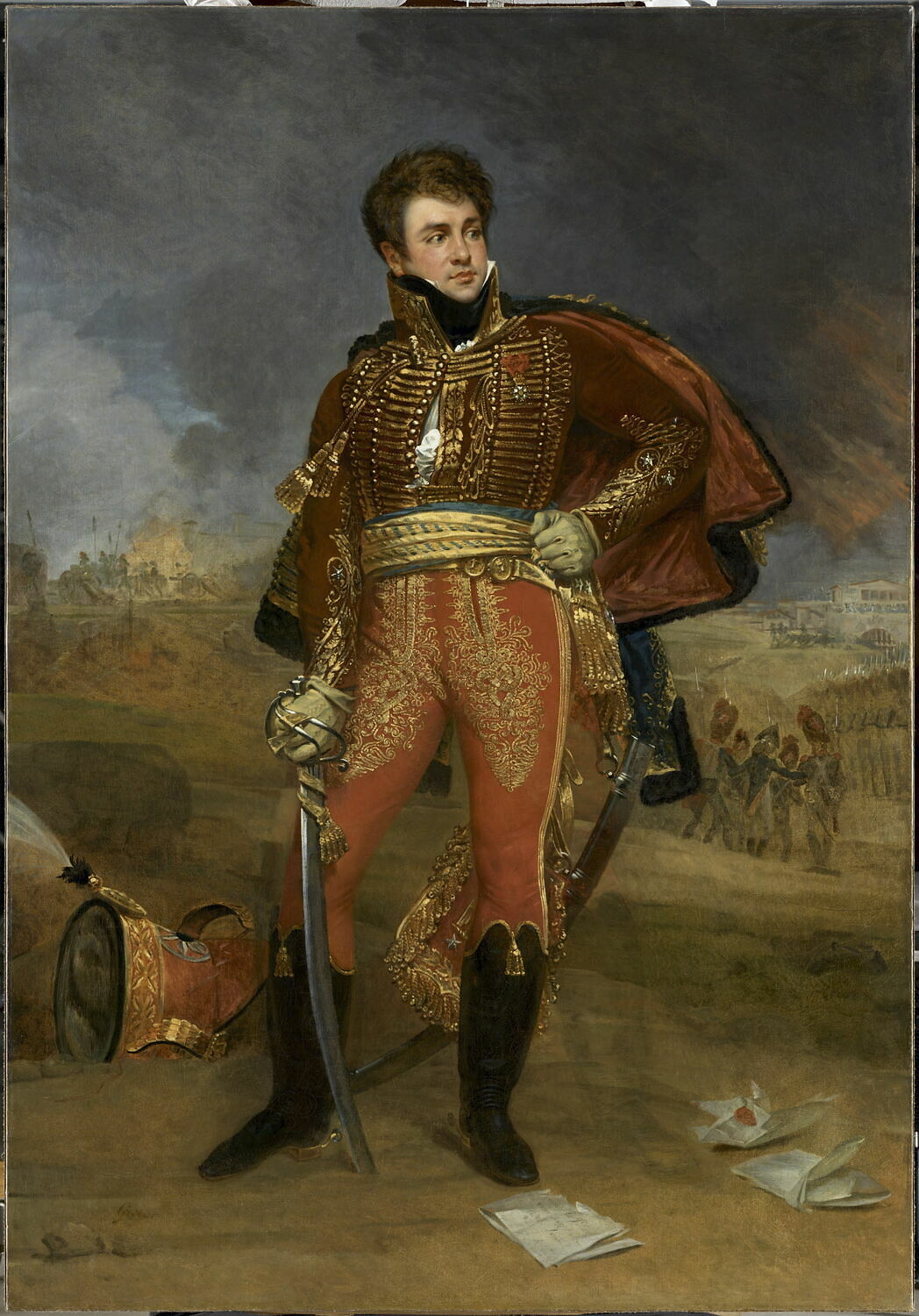 Portrait du général comte François Fournier-Sarlovèze (1773-1827), Gros, Antoine-Jean Baron, 1e quart du XIXe siècle (1810 - 1812)