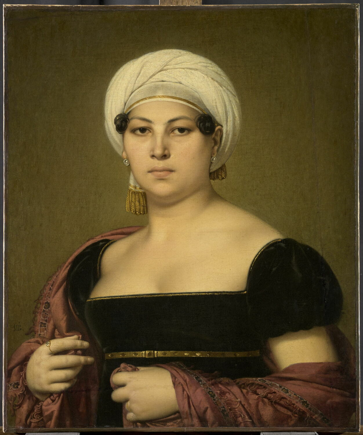 Madame Granger, née Marie-Jeanne-Catherine Delaigle ( 1783-1854), femme de l'artiste., Granger, Jean-Pierre, 1e moitié du XIXe siècle (1815)