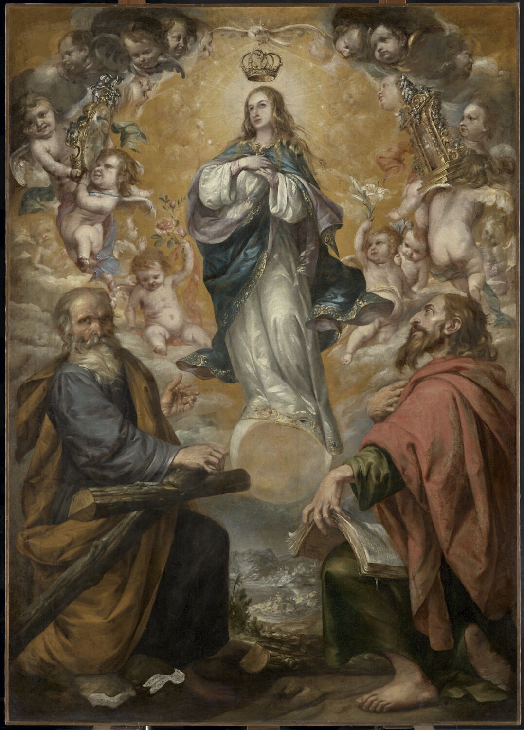 L'Immaculée Conception avec saint Philippe et saint Jacques le Mineur, Valdés Leal, Juan de, Milieu du XVIIe siècle (1654 - 1656)